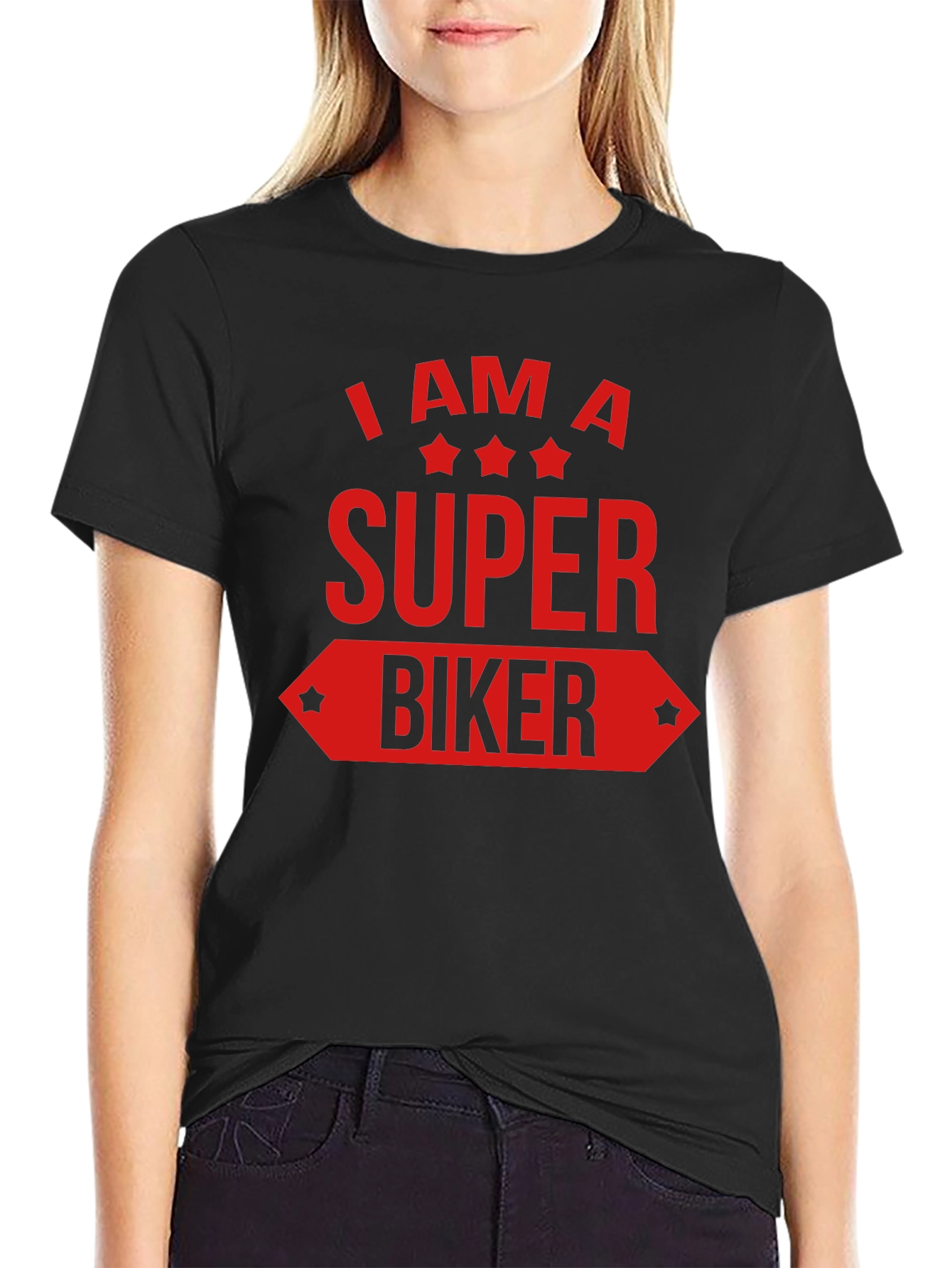 Super Biker Graphic Tee - Black
