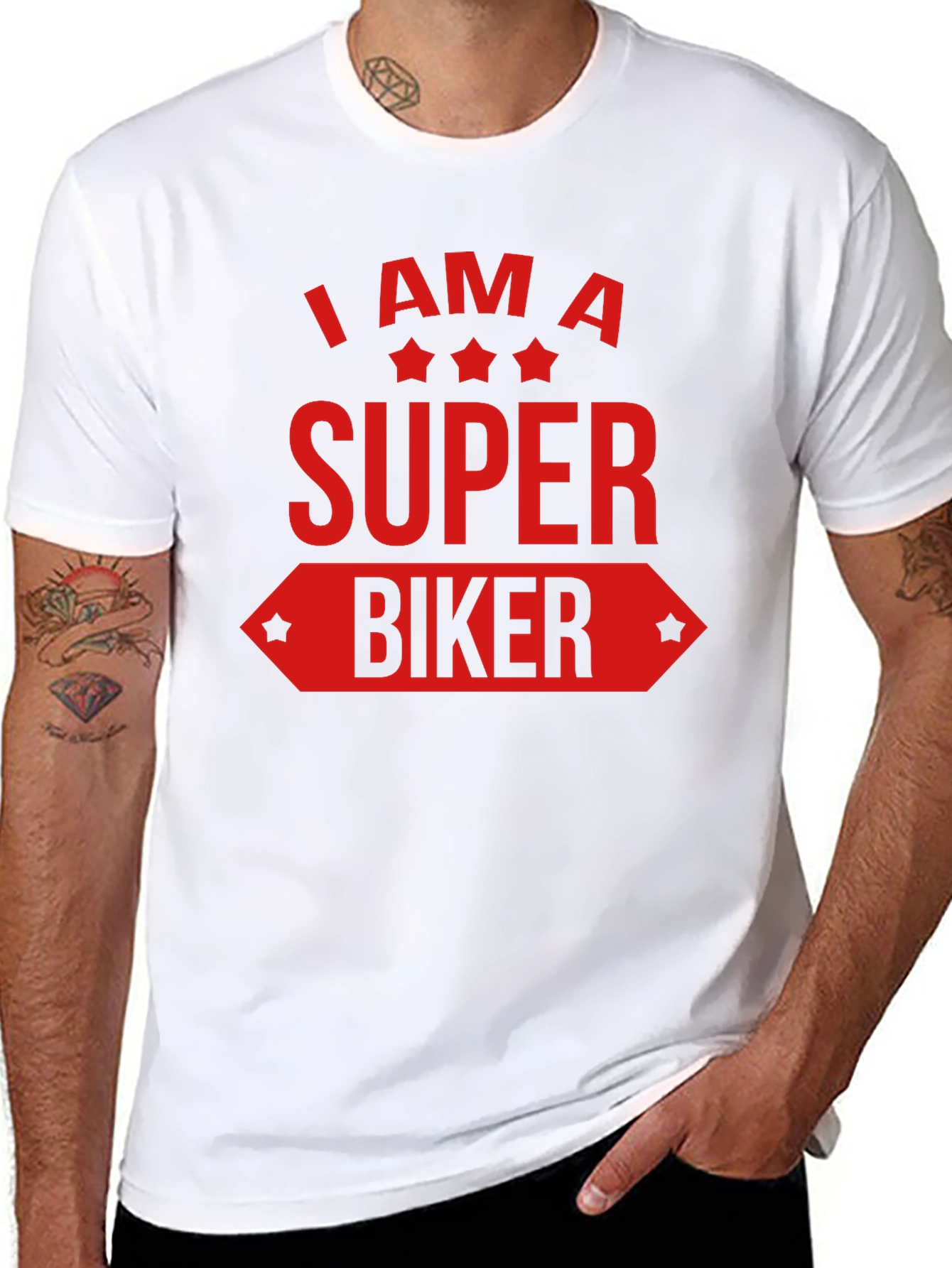 Super Biker Graphic Tee - Black