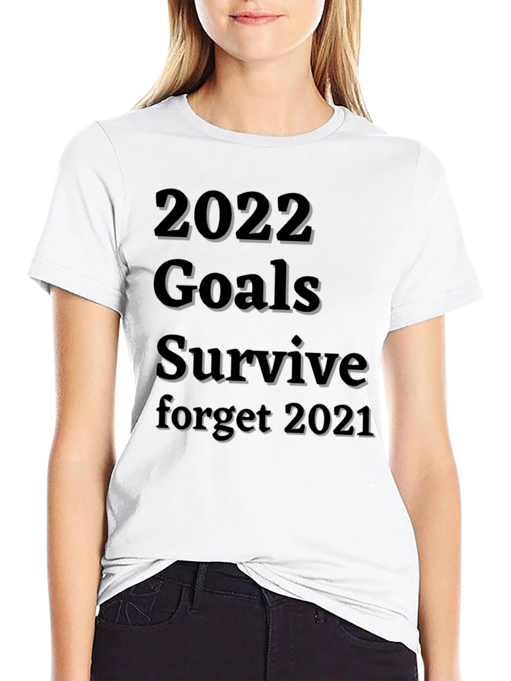 2022 Goals Survive T-Shirt Funny New Year