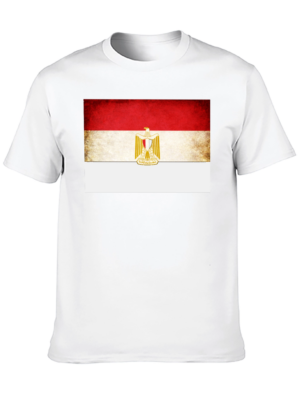 Egypt Flag Graphic Print Black T-Shirt