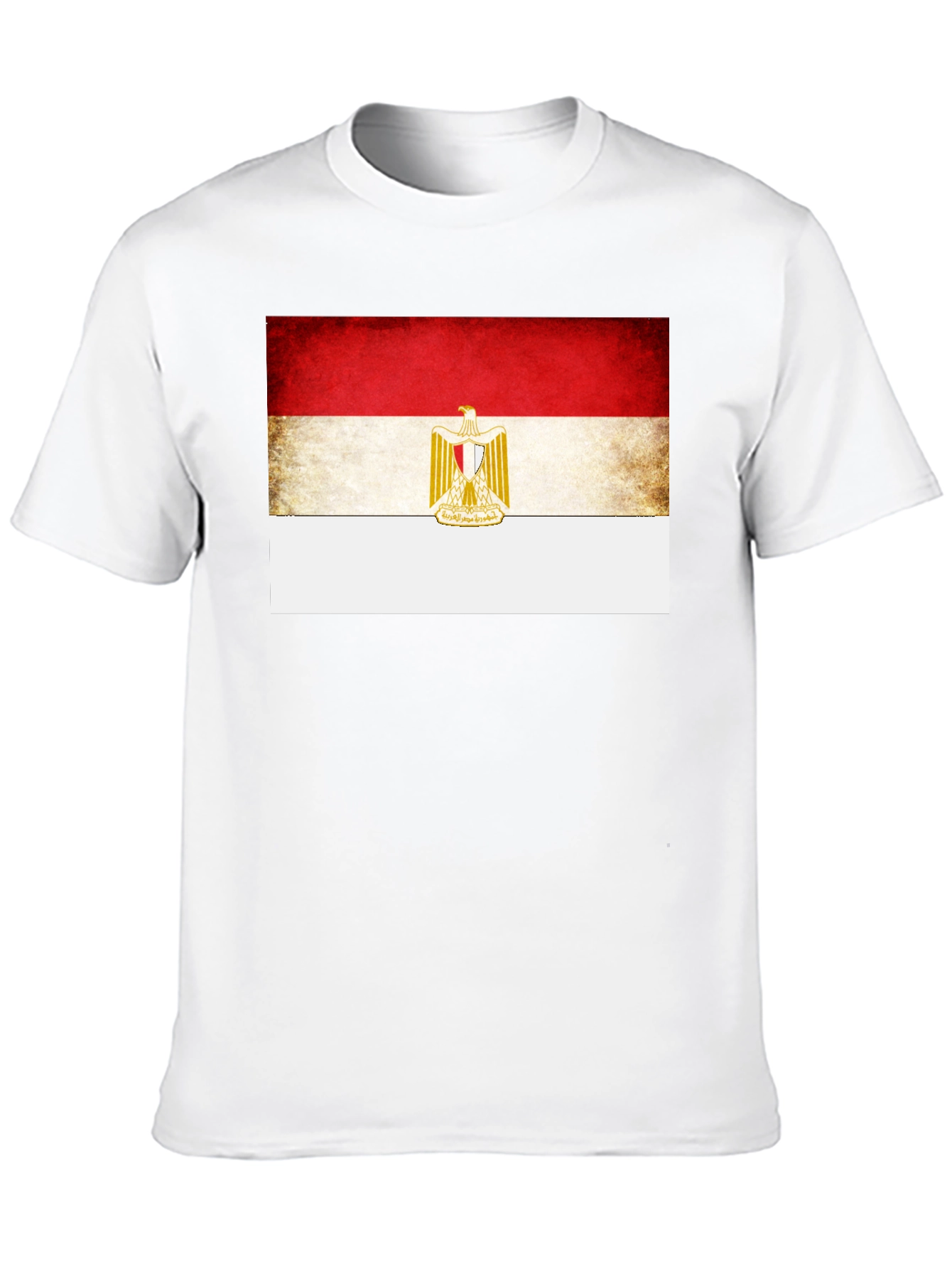 Egypt Flag Graphic Print Black T-Shirt