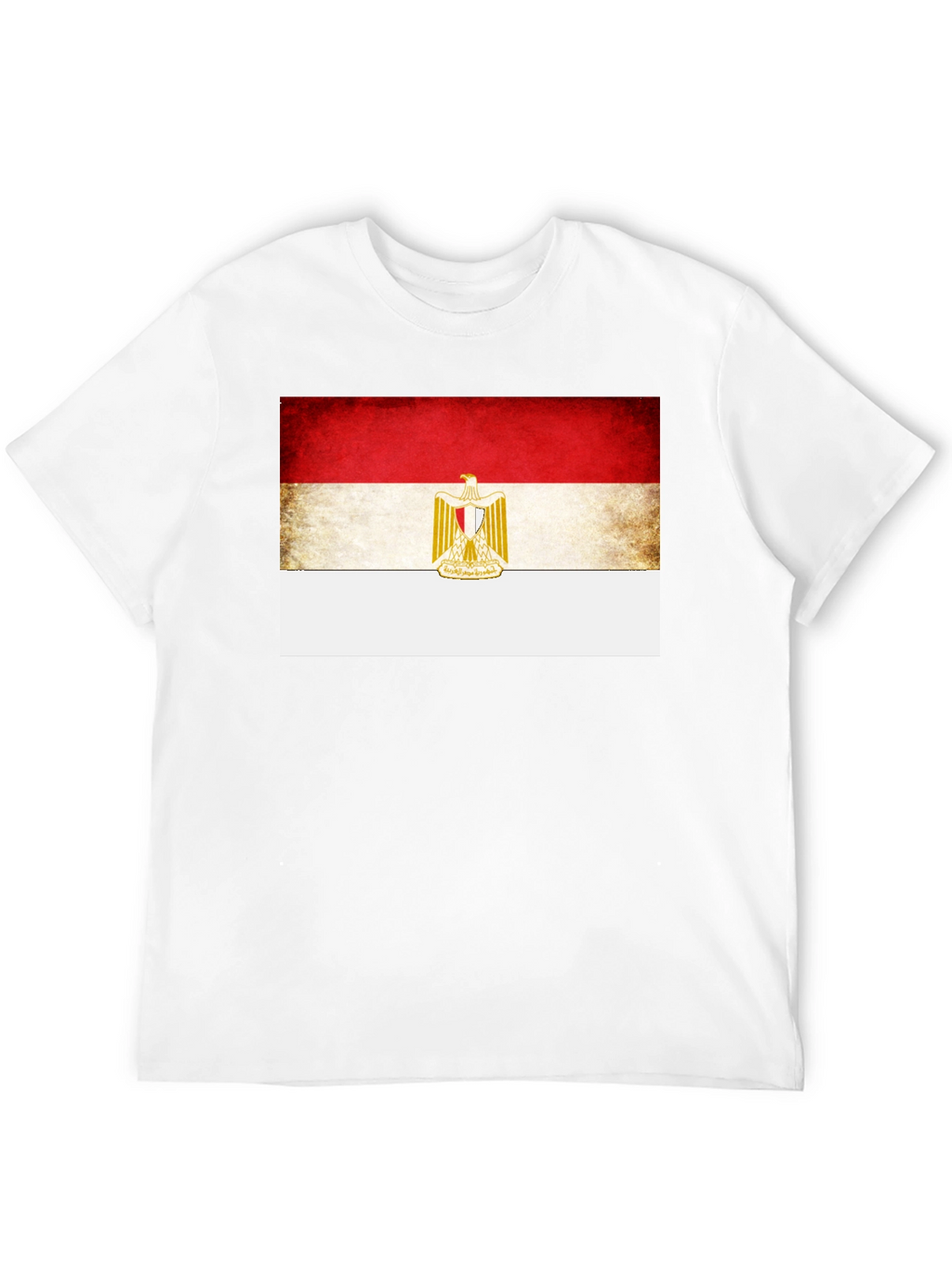 Egypt Flag Graphic Print Black T-Shirt