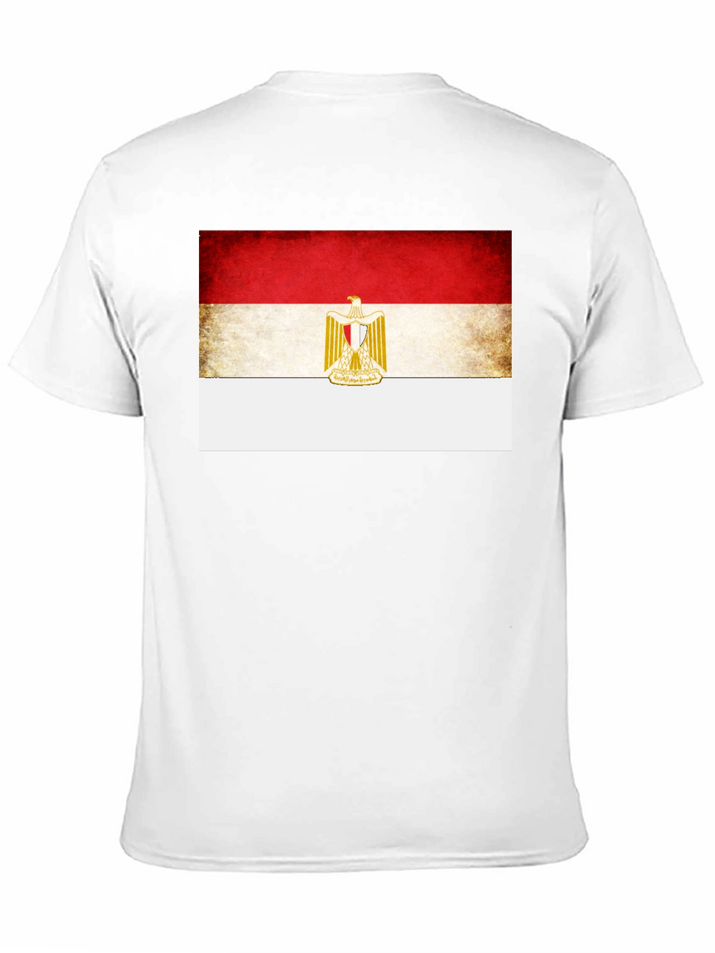 Egypt Flag Graphic Print Black T-Shirt