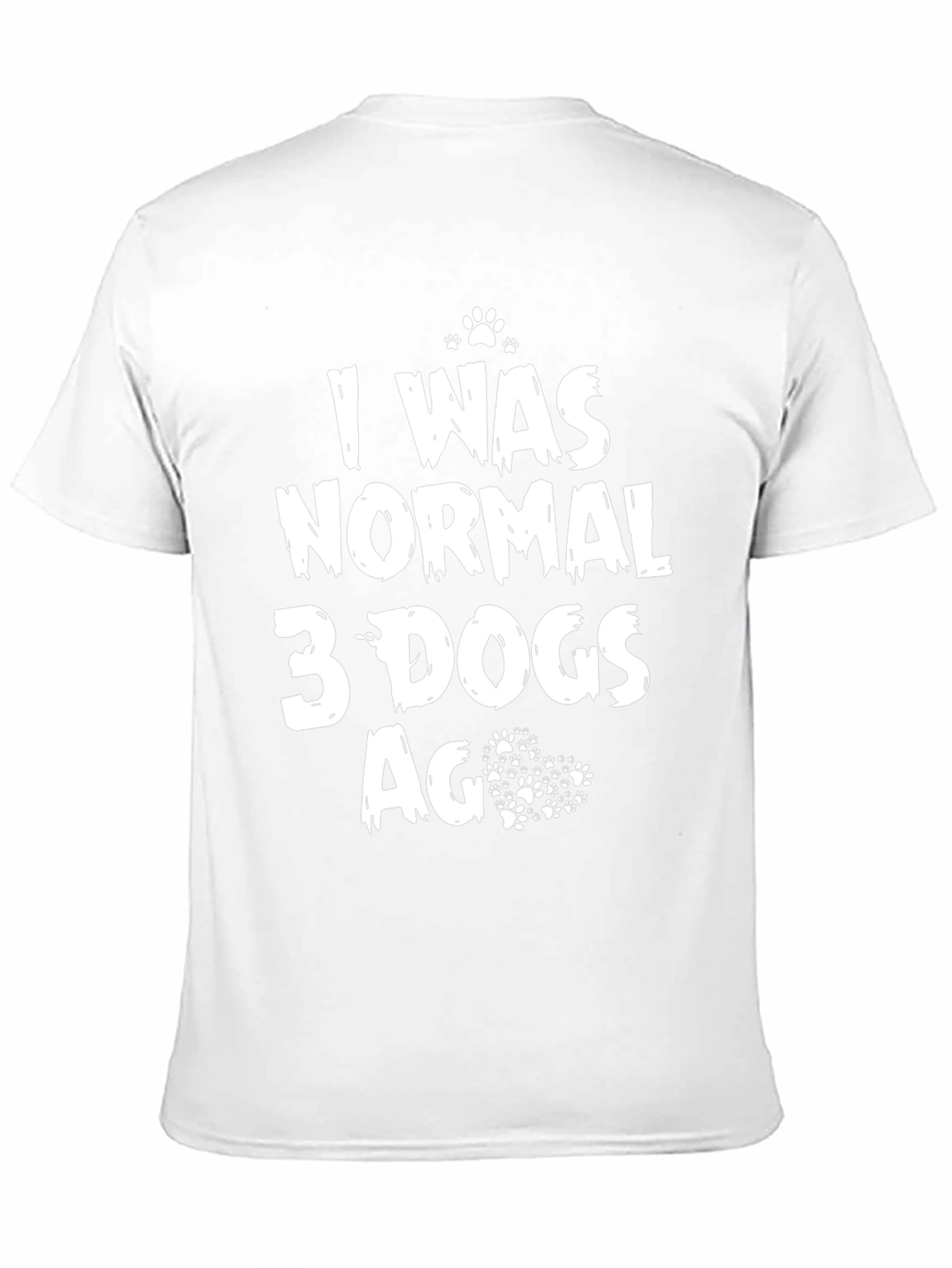 I Was Normal 3 Dogs Ago Black T-Shirt