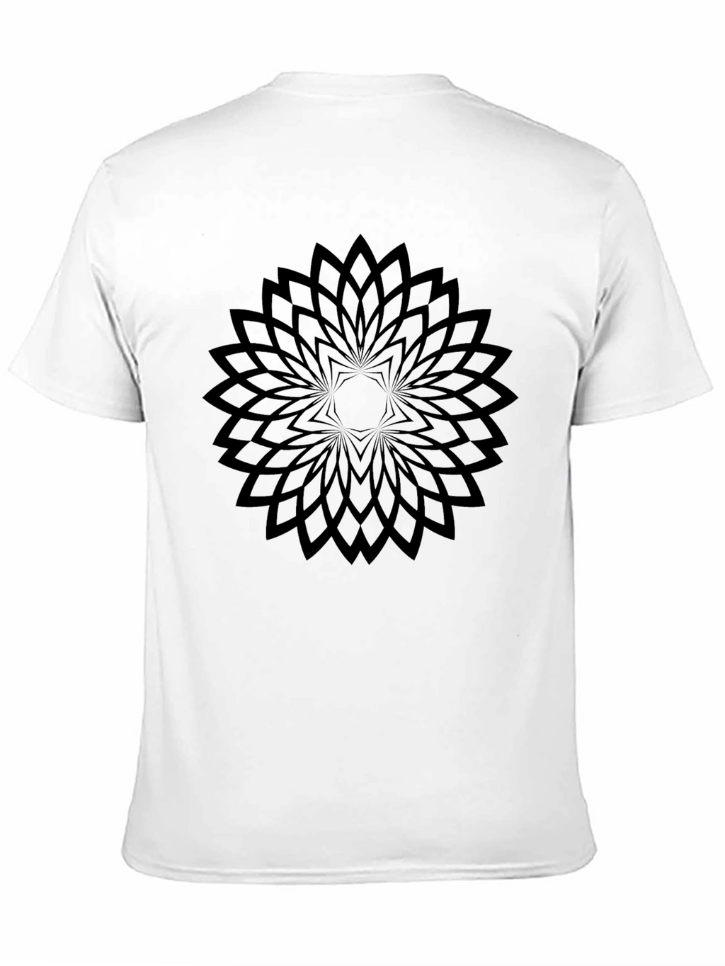Geometric Flower T-Shirt - Modern Minimalist Design