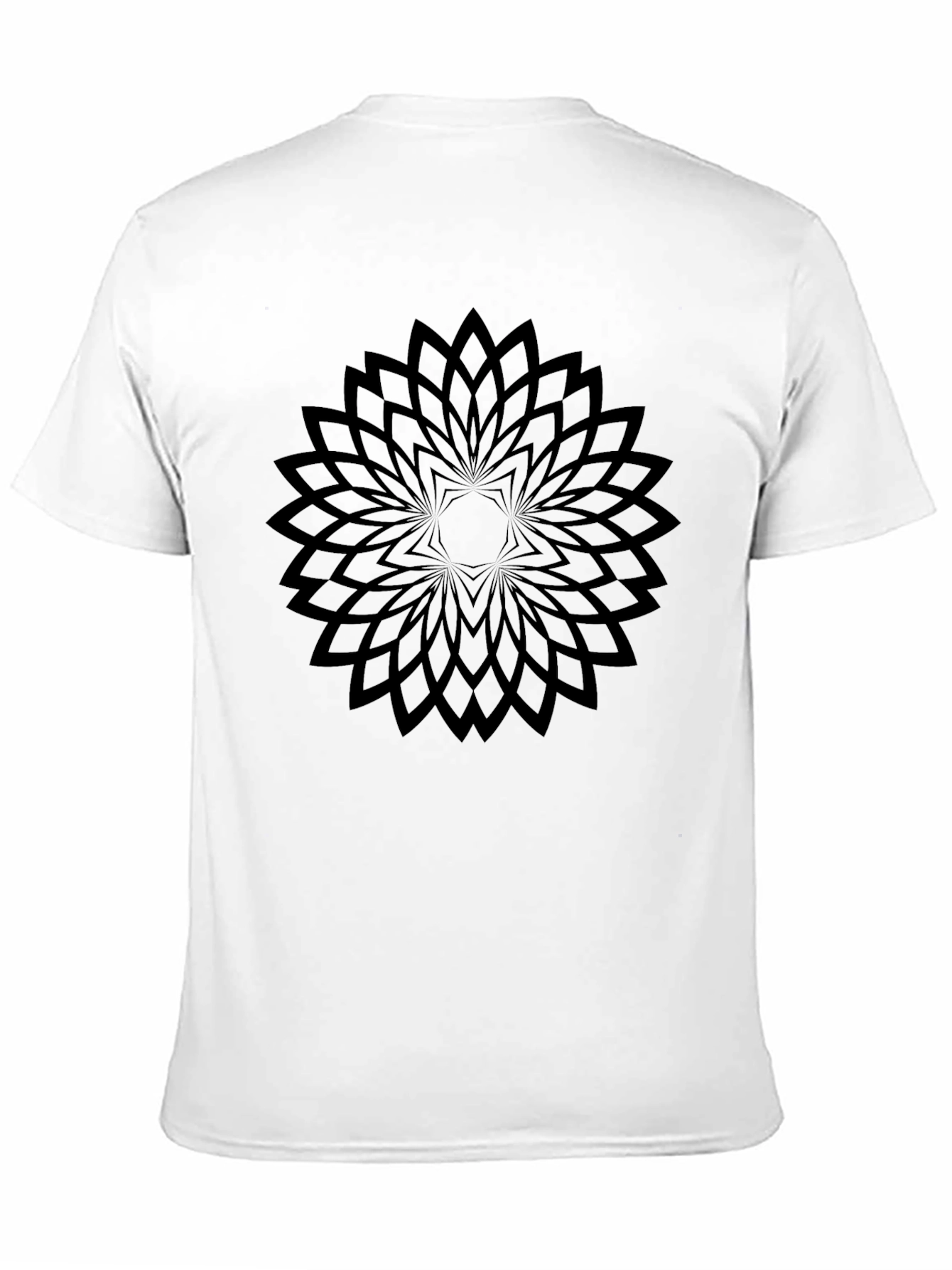 Geometric Flower T-Shirt - Modern Minimalist Design