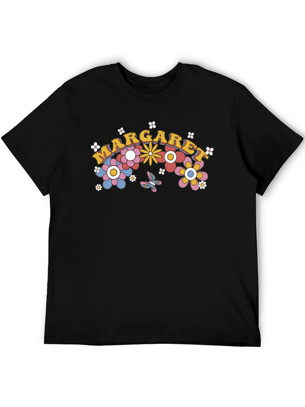 Margaret Floral Retro Style T-Shirt