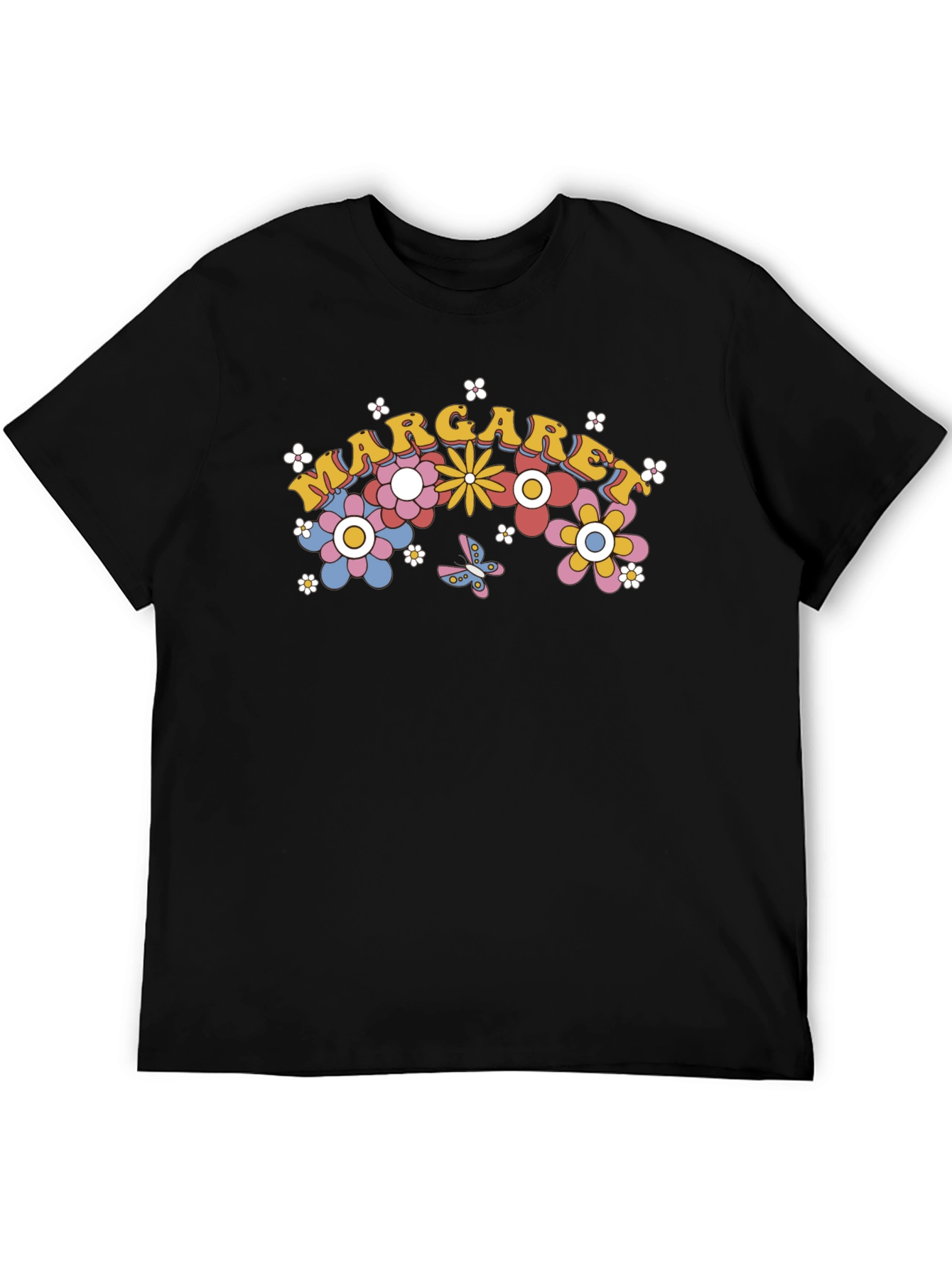 Margaret Floral Retro Style T-Shirt