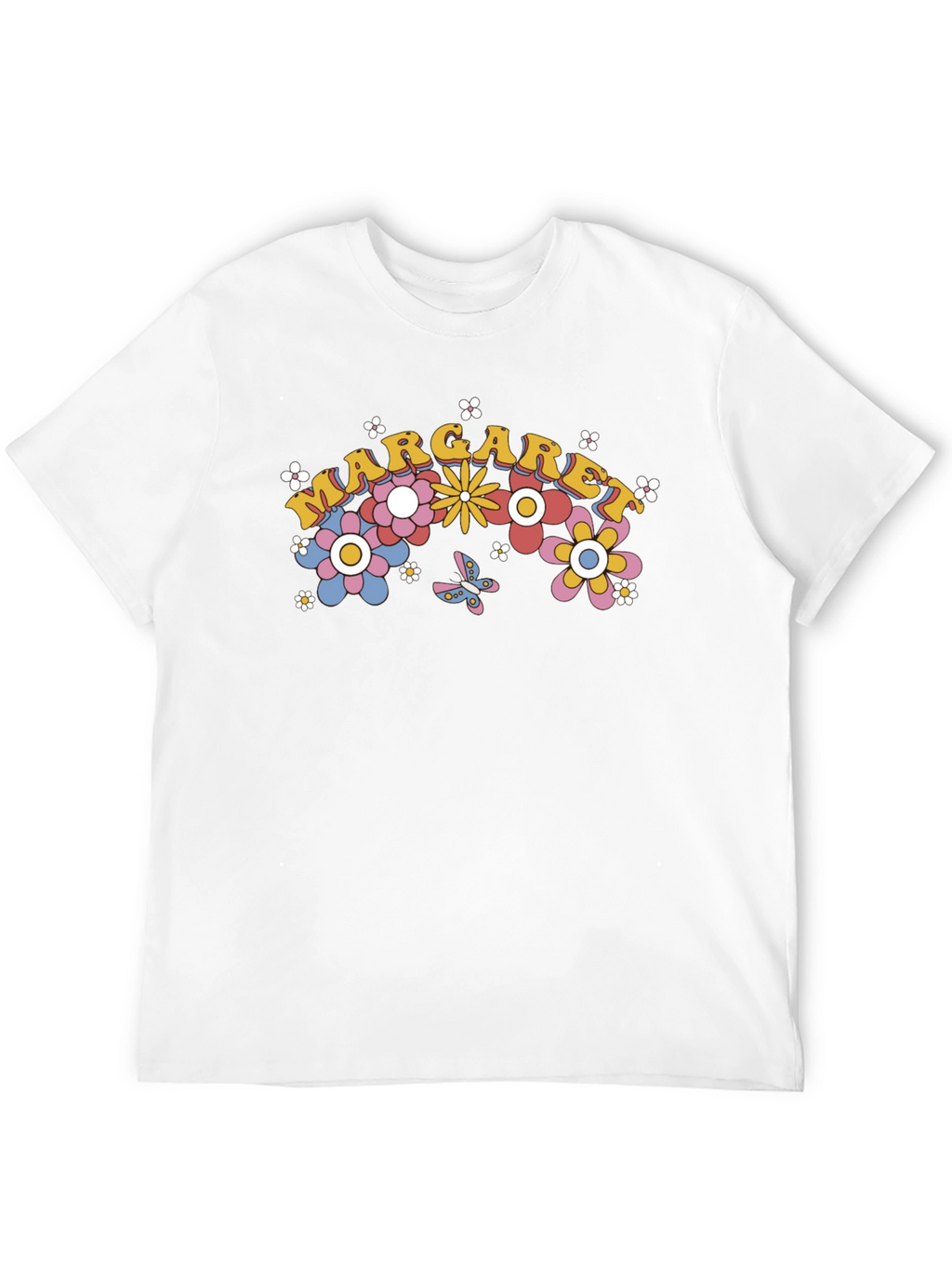Margaret Floral Retro Style T-Shirt