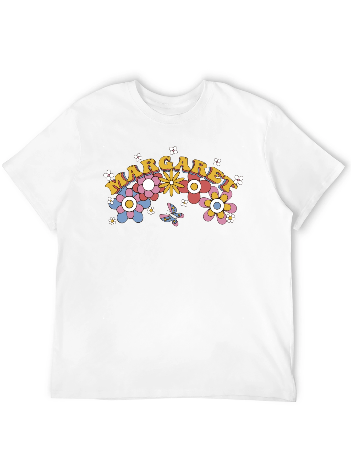 Margaret Floral Retro Style T-Shirt