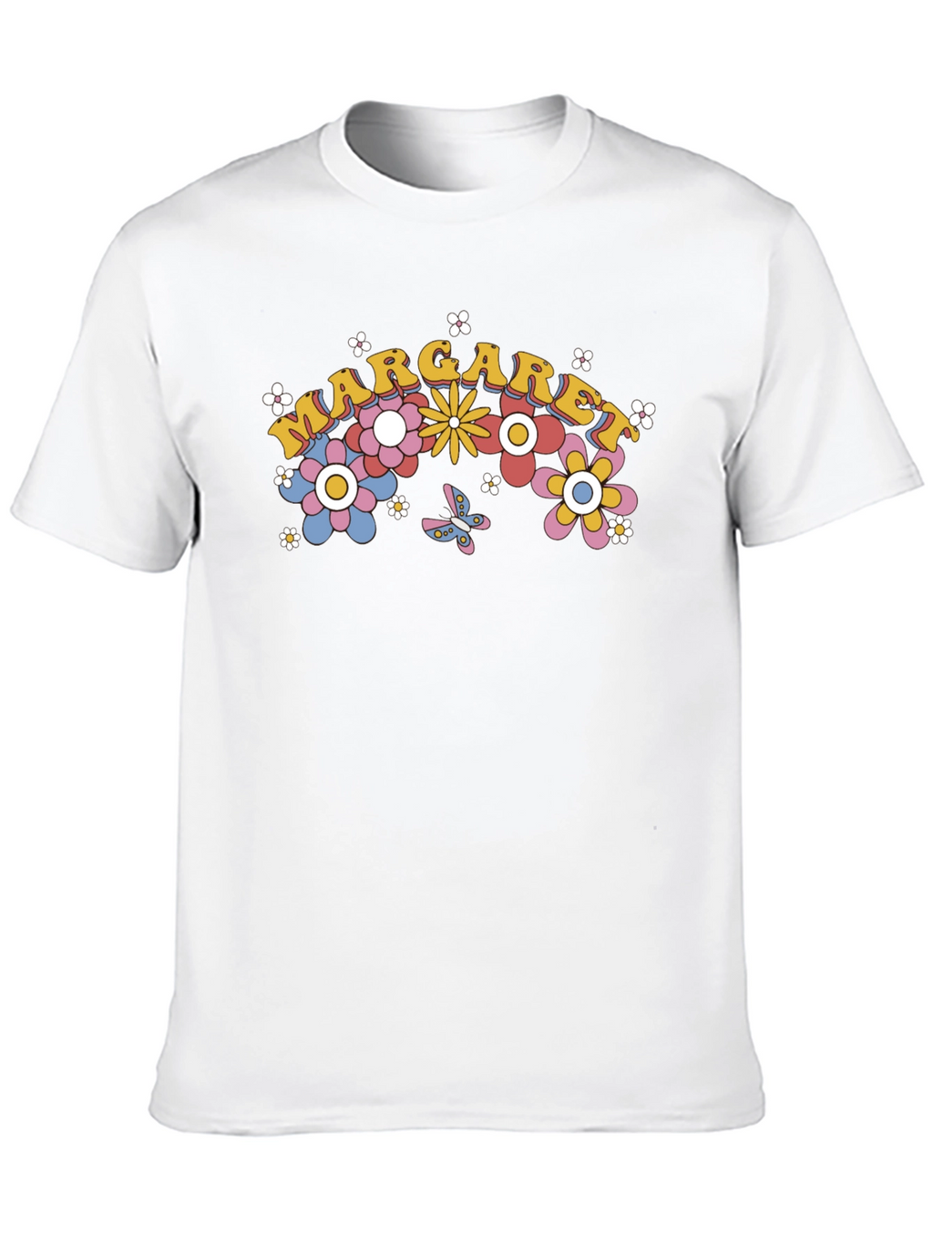 Margaret Floral Retro Style T-Shirt