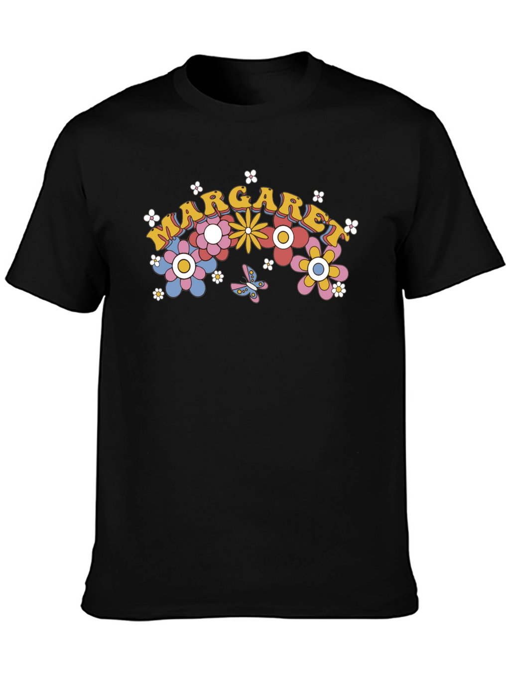 Margaret Floral Retro Style T-Shirt