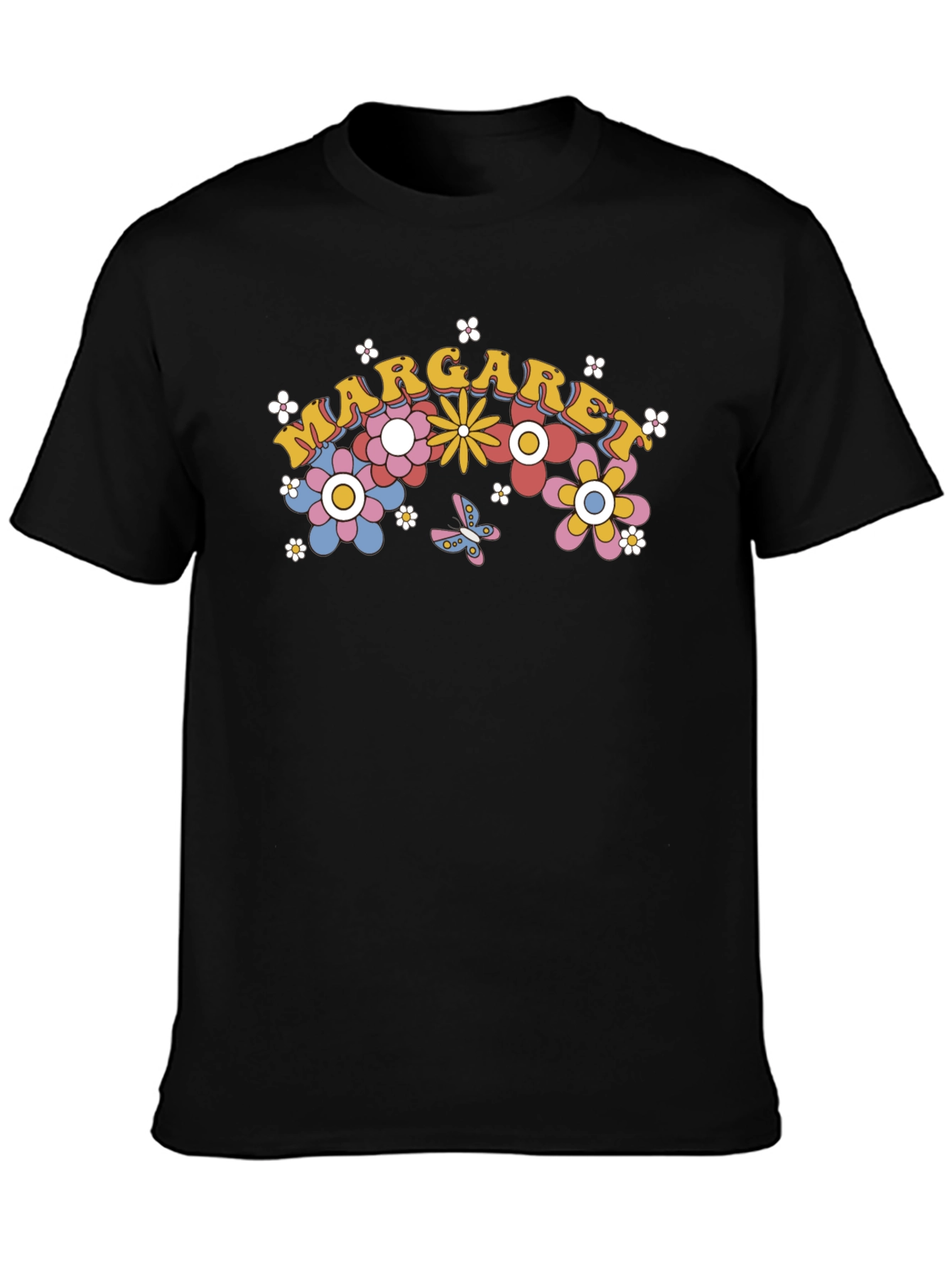 Margaret Floral Retro Style T-Shirt