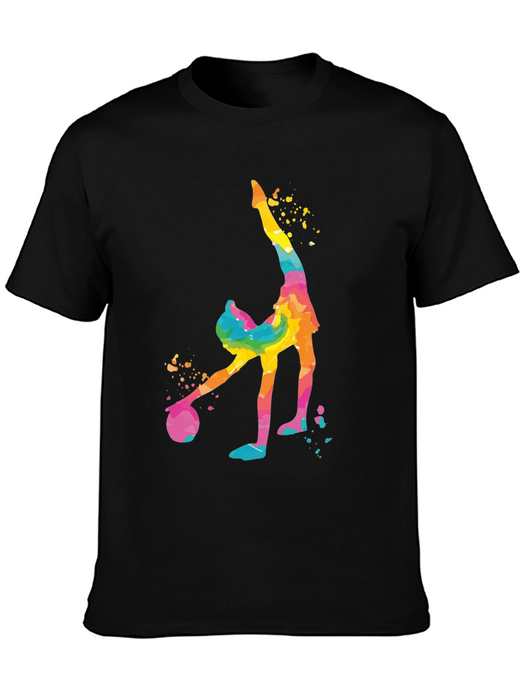 Gymnast Watercolor Graphic T-Shirt