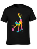 Gymnast Watercolor Graphic T-Shirt
