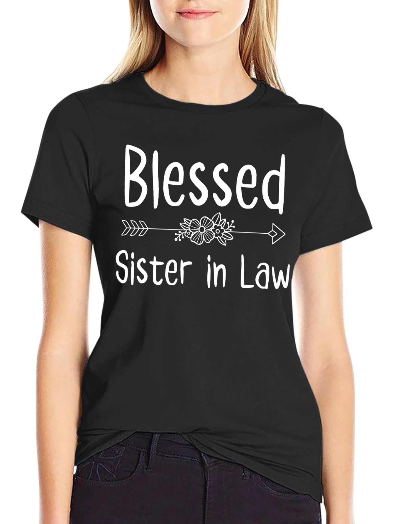 Blessed Sister in Law Black T-Shirt