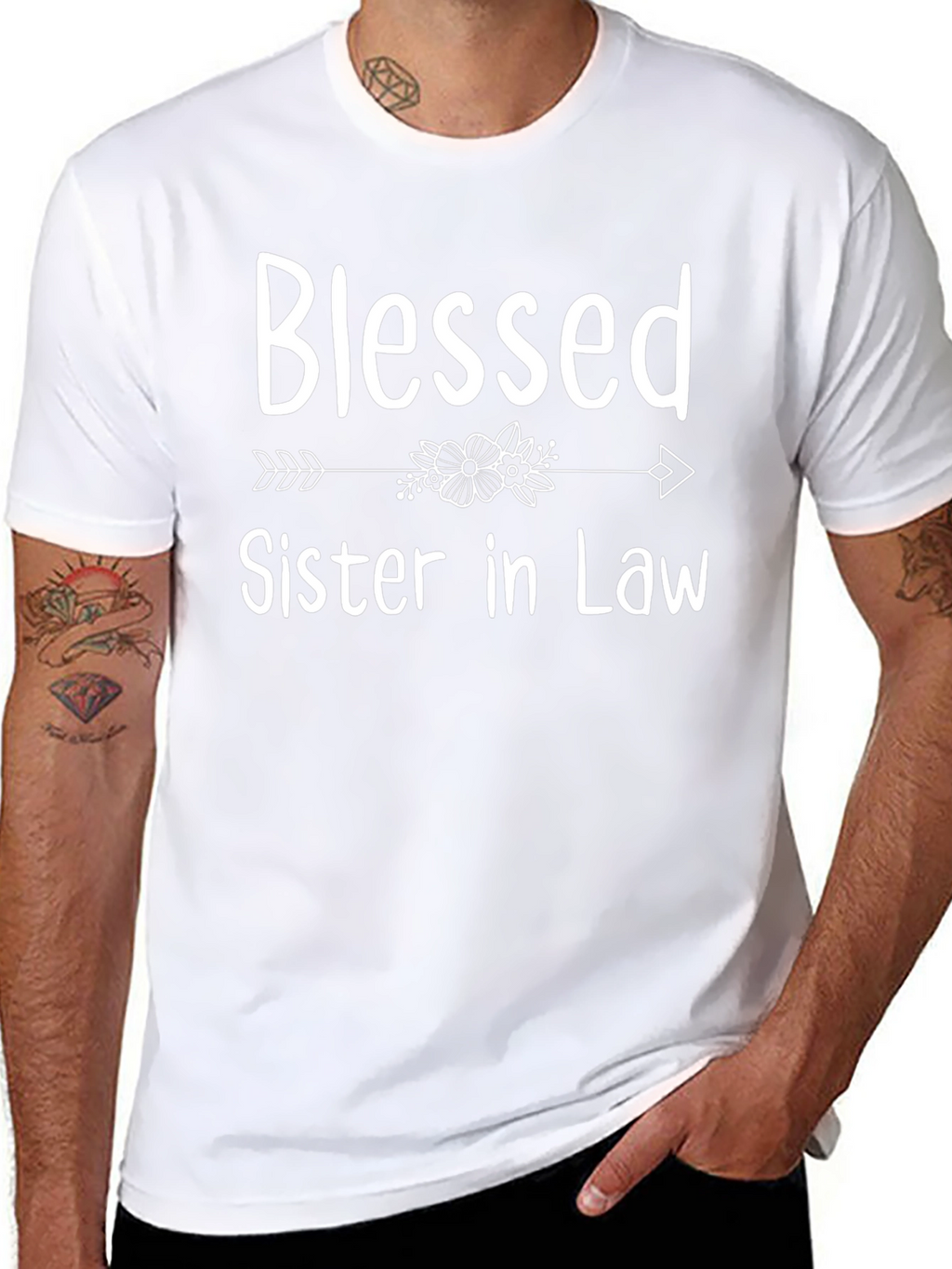 Blessed Sister in Law Black T-Shirt