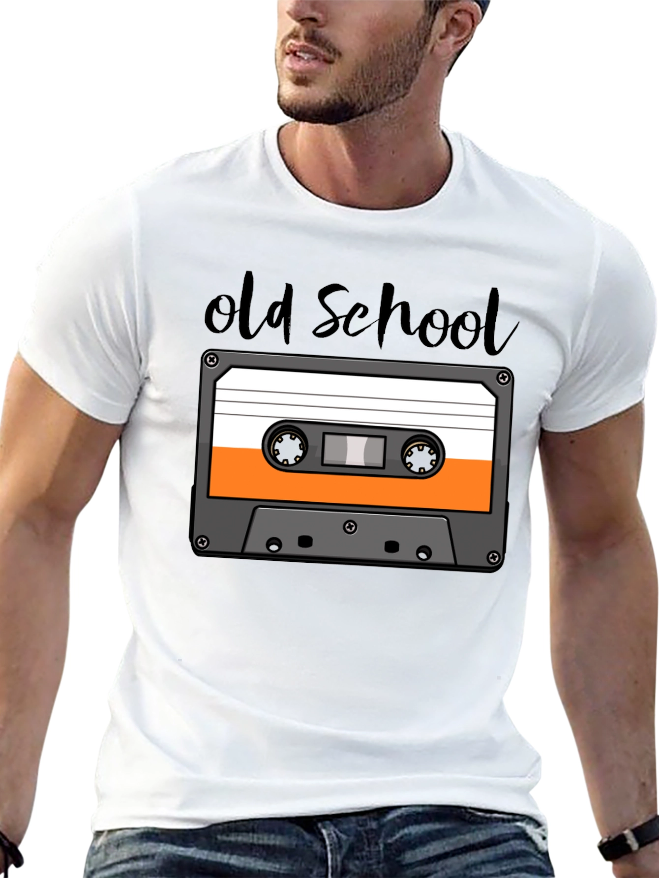 Retro Old School Cassette Tape Graphic T-Shirt