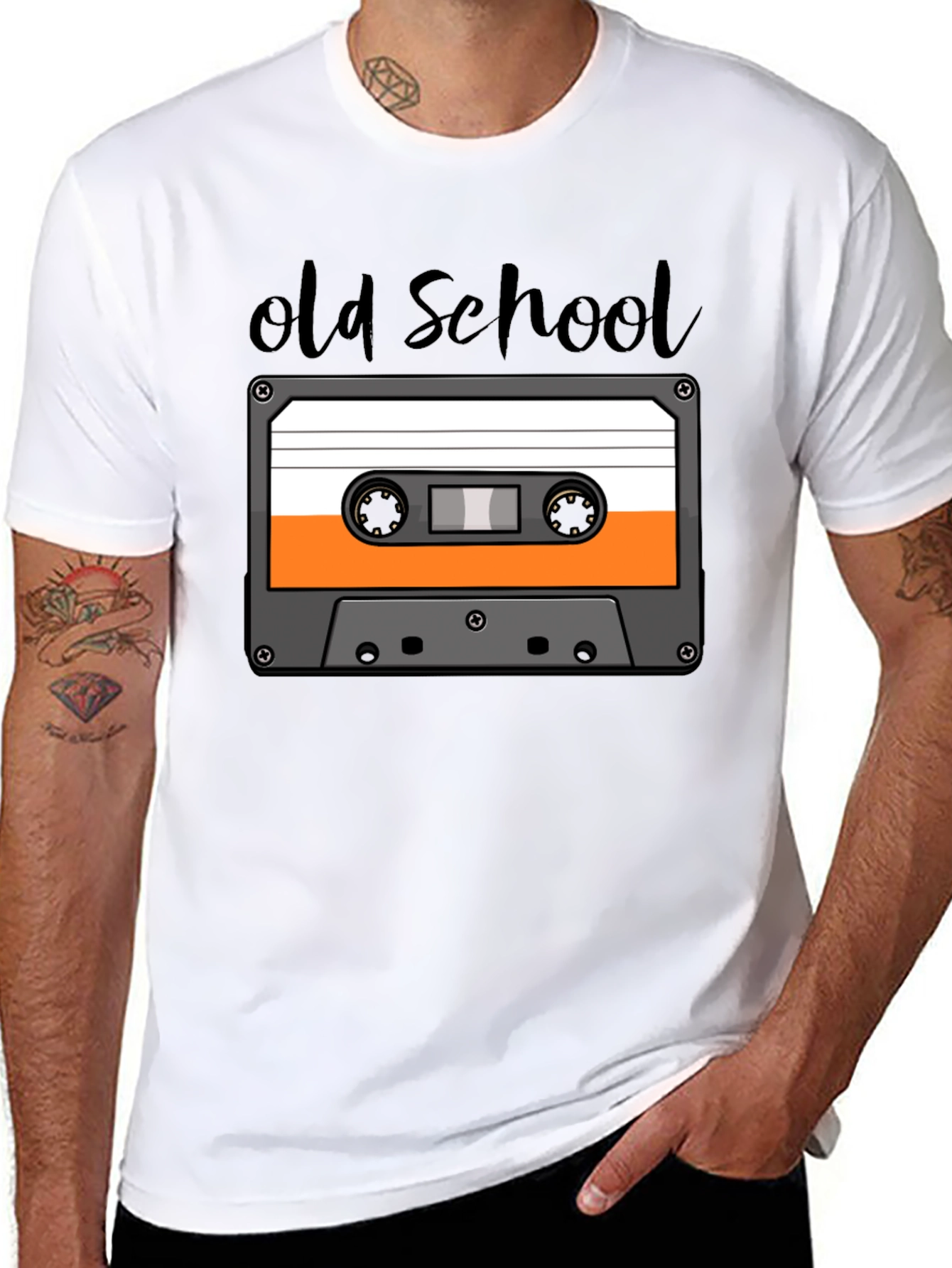 Retro Old School Cassette Tape Graphic T-Shirt