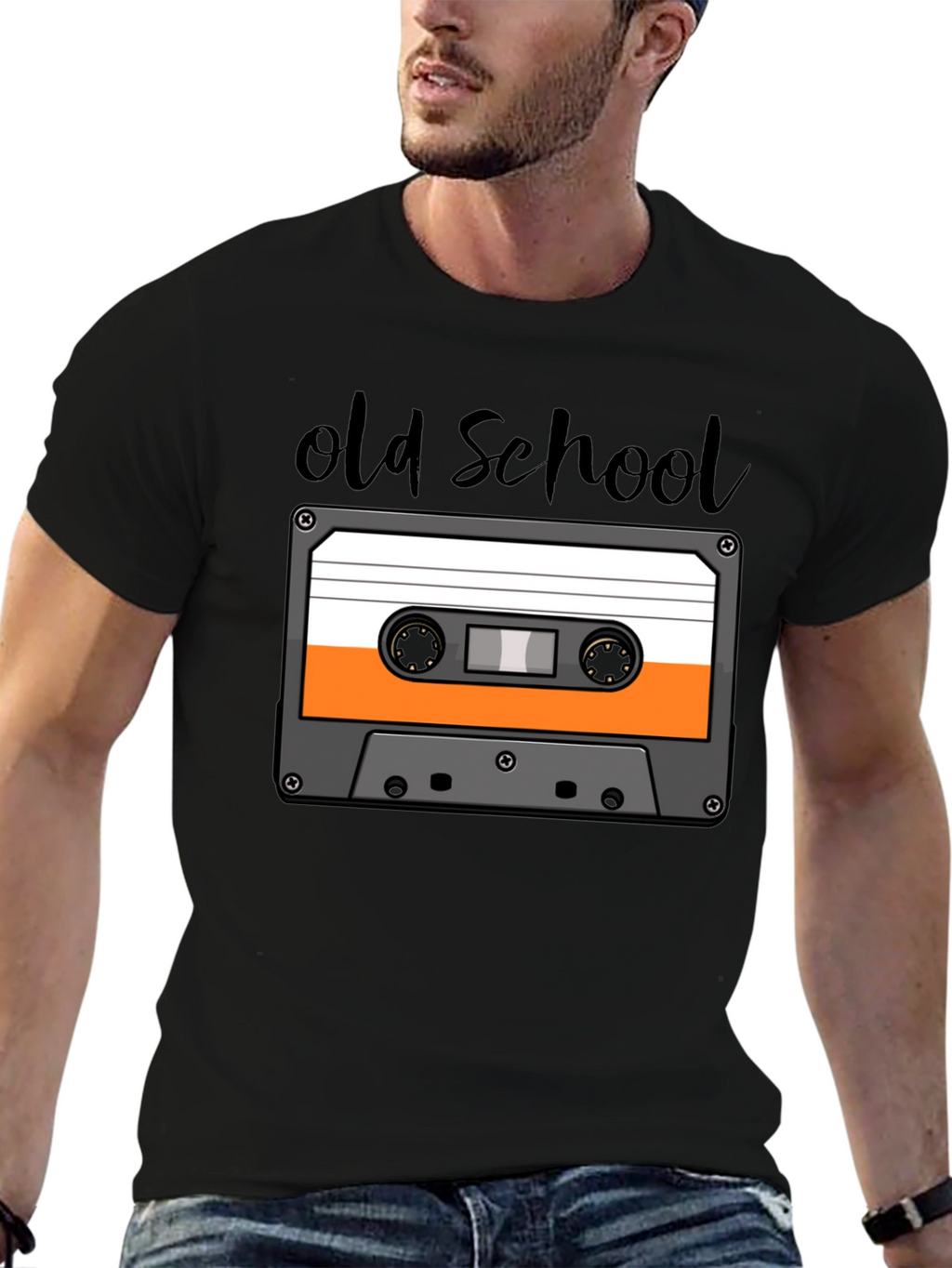 Retro Old School Cassette Tape Graphic T-Shirt