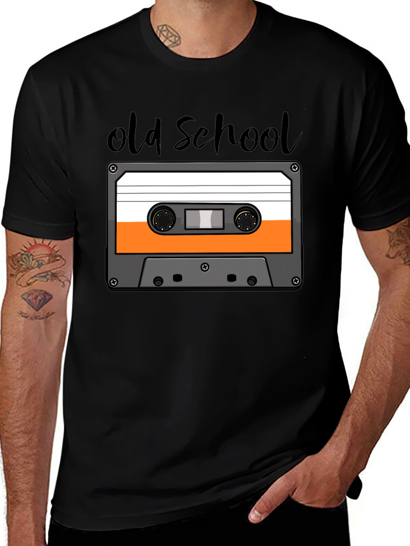 Retro Old School Cassette Tape Graphic T-Shirt