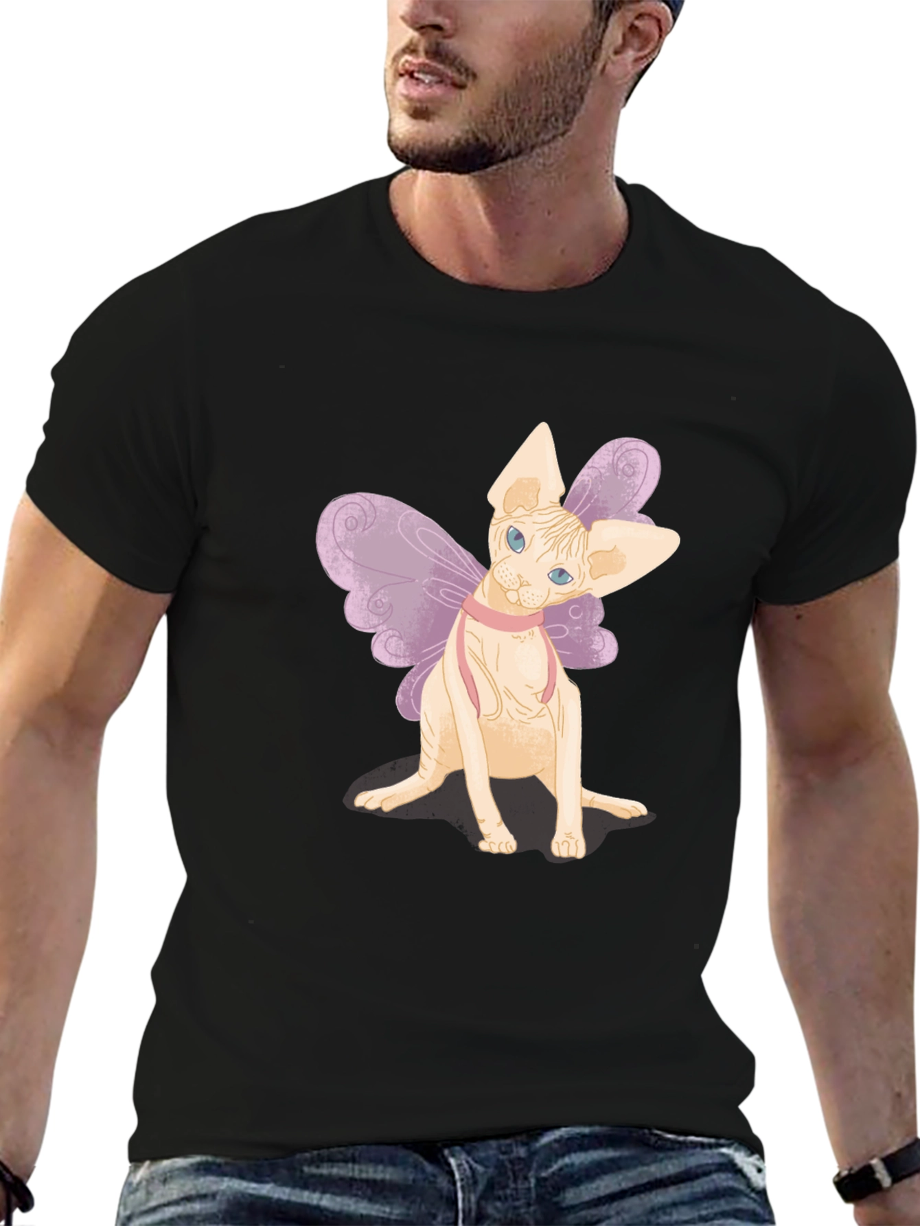 Sphynx Cat Fairy T-Shirt - Unique Pet Graphic Tee