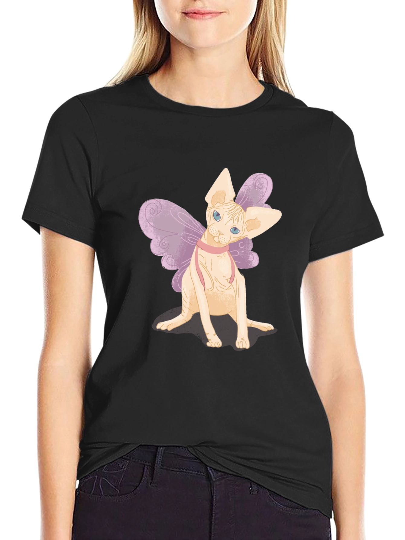 Sphynx Cat Fairy T-Shirt - Unique Pet Graphic Tee