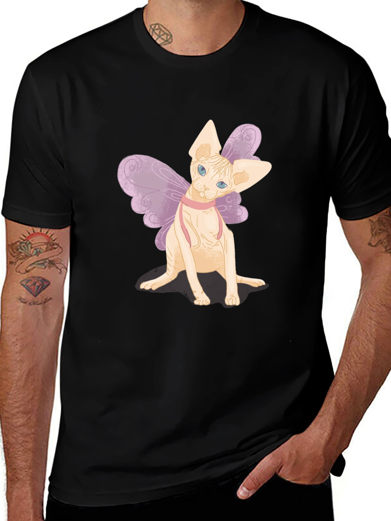 Sphynx Cat Fairy T-Shirt - Unique Pet Graphic Tee