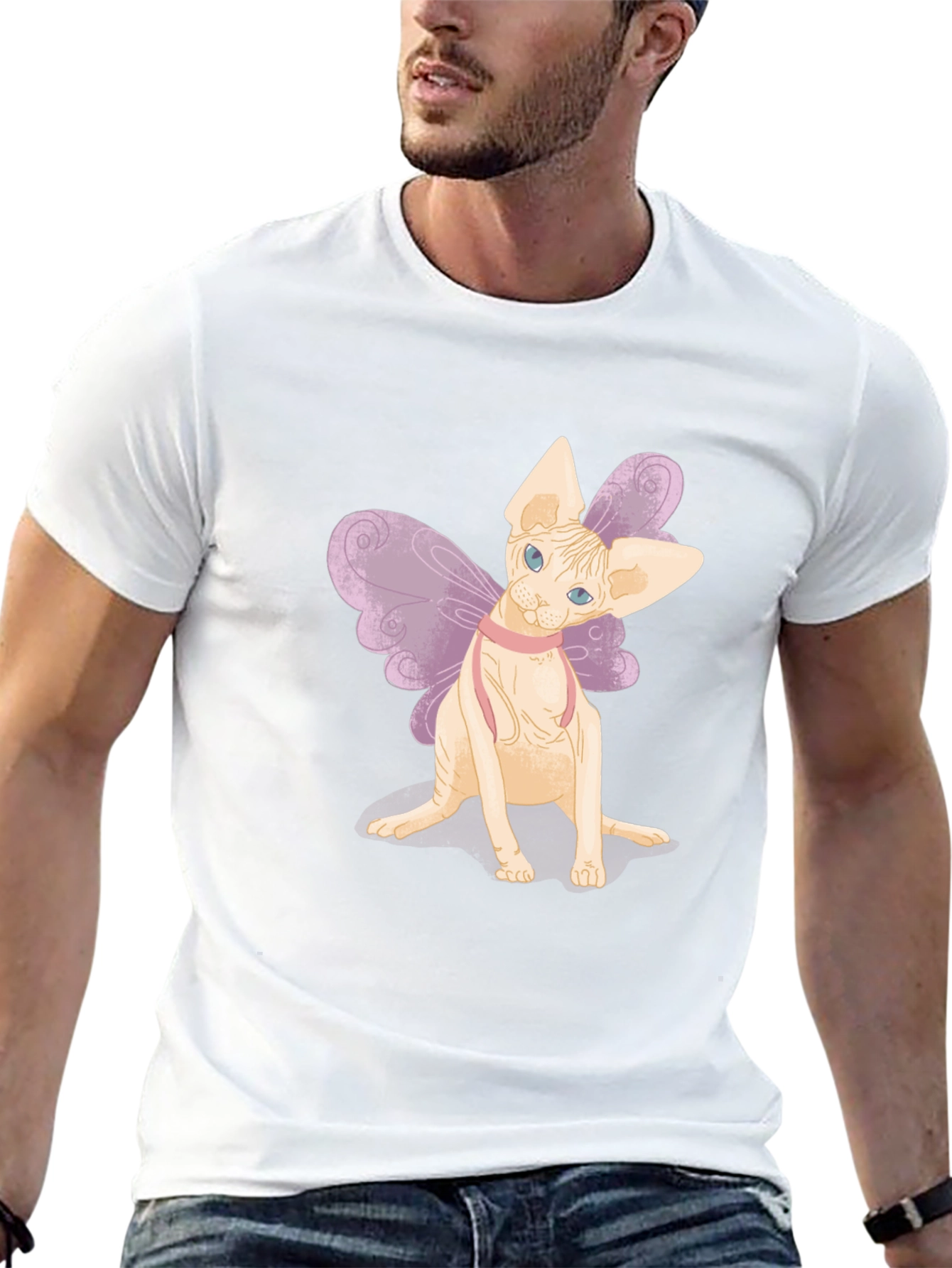 Sphynx Cat Fairy T-Shirt - Unique Pet Graphic Tee