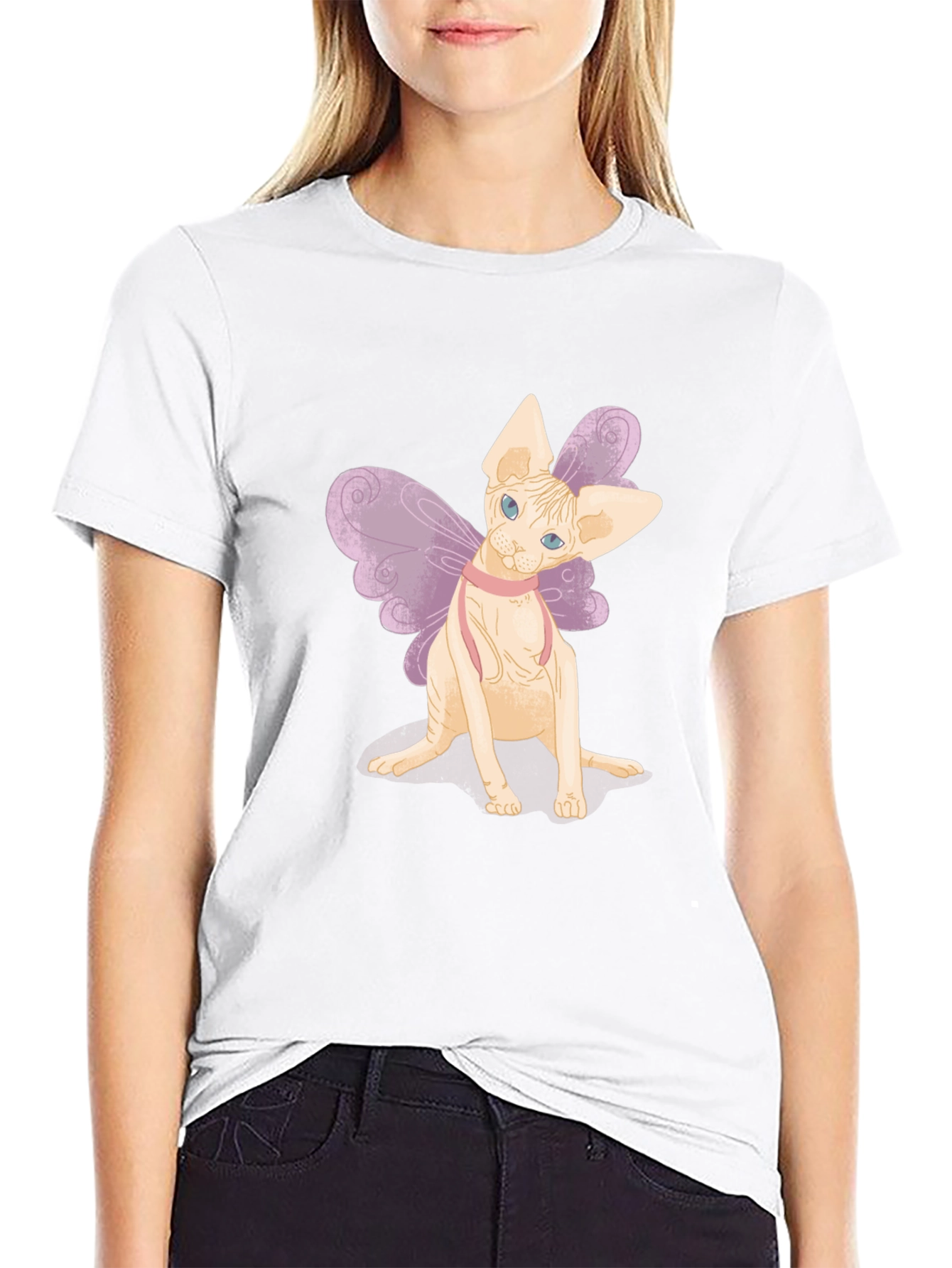Sphynx Cat Fairy T-Shirt - Unique Pet Graphic Tee