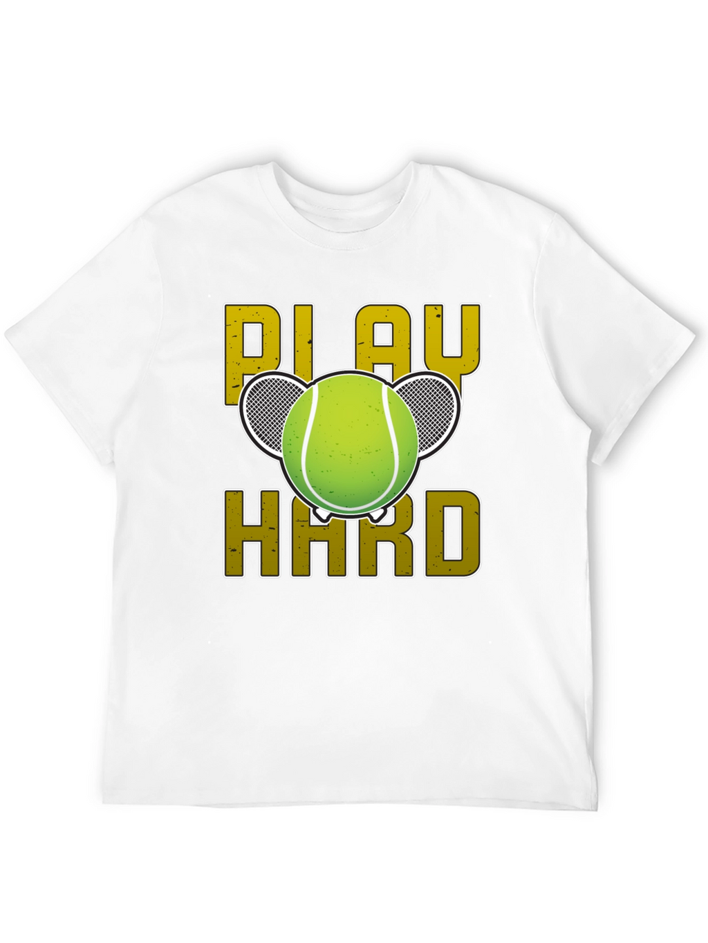 Play Hard Tennis Graphic Tee - Black