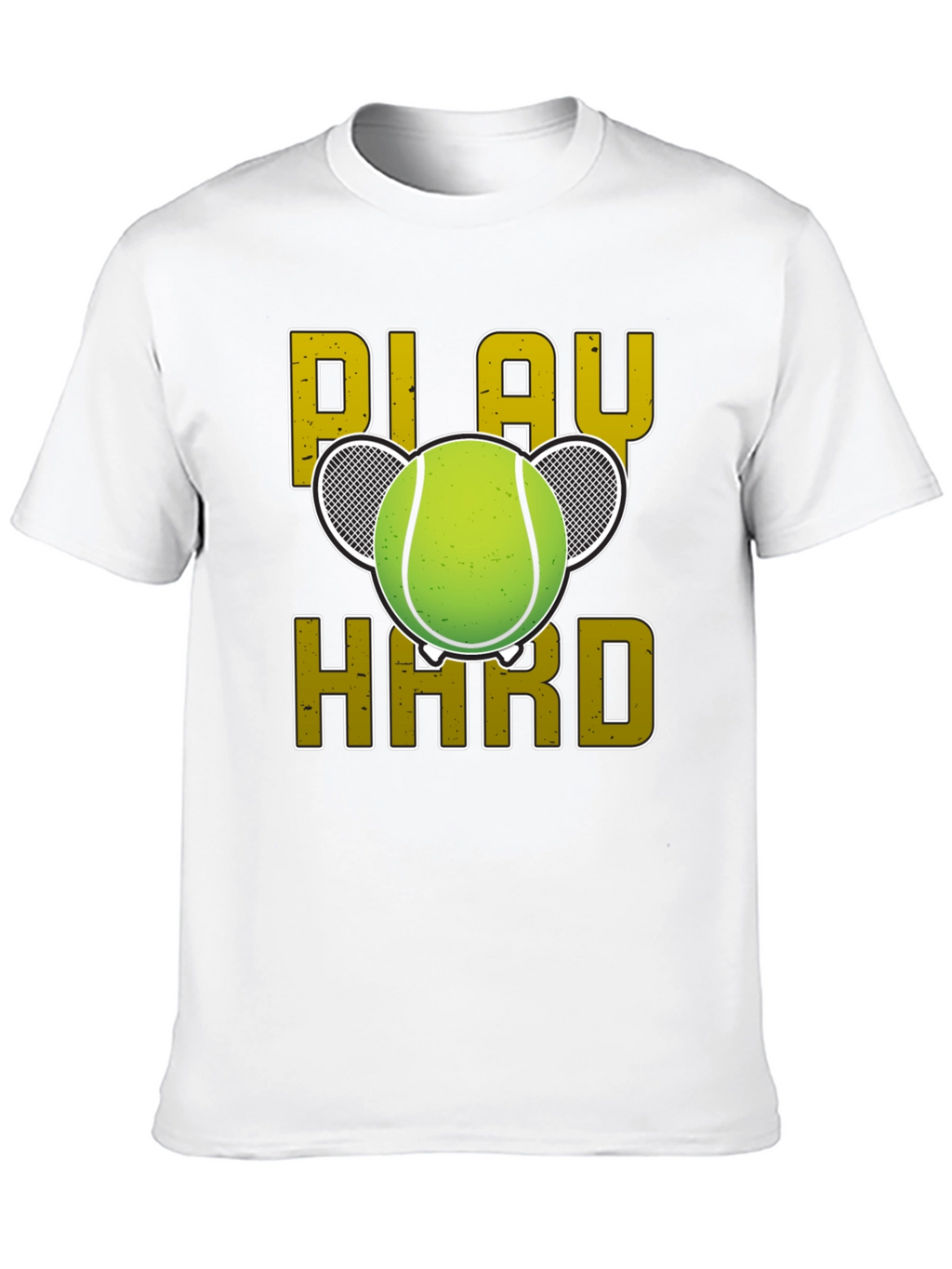 Play Hard Tennis Graphic Tee - Black