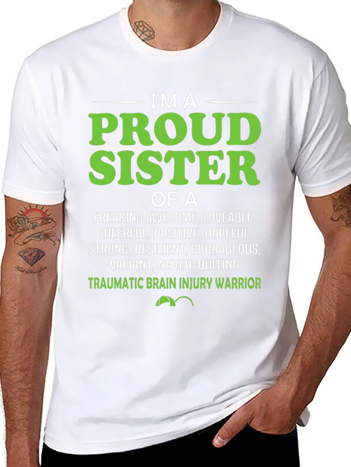 Proud Sister Traumatic Brain Injury Warrior T-Shirt