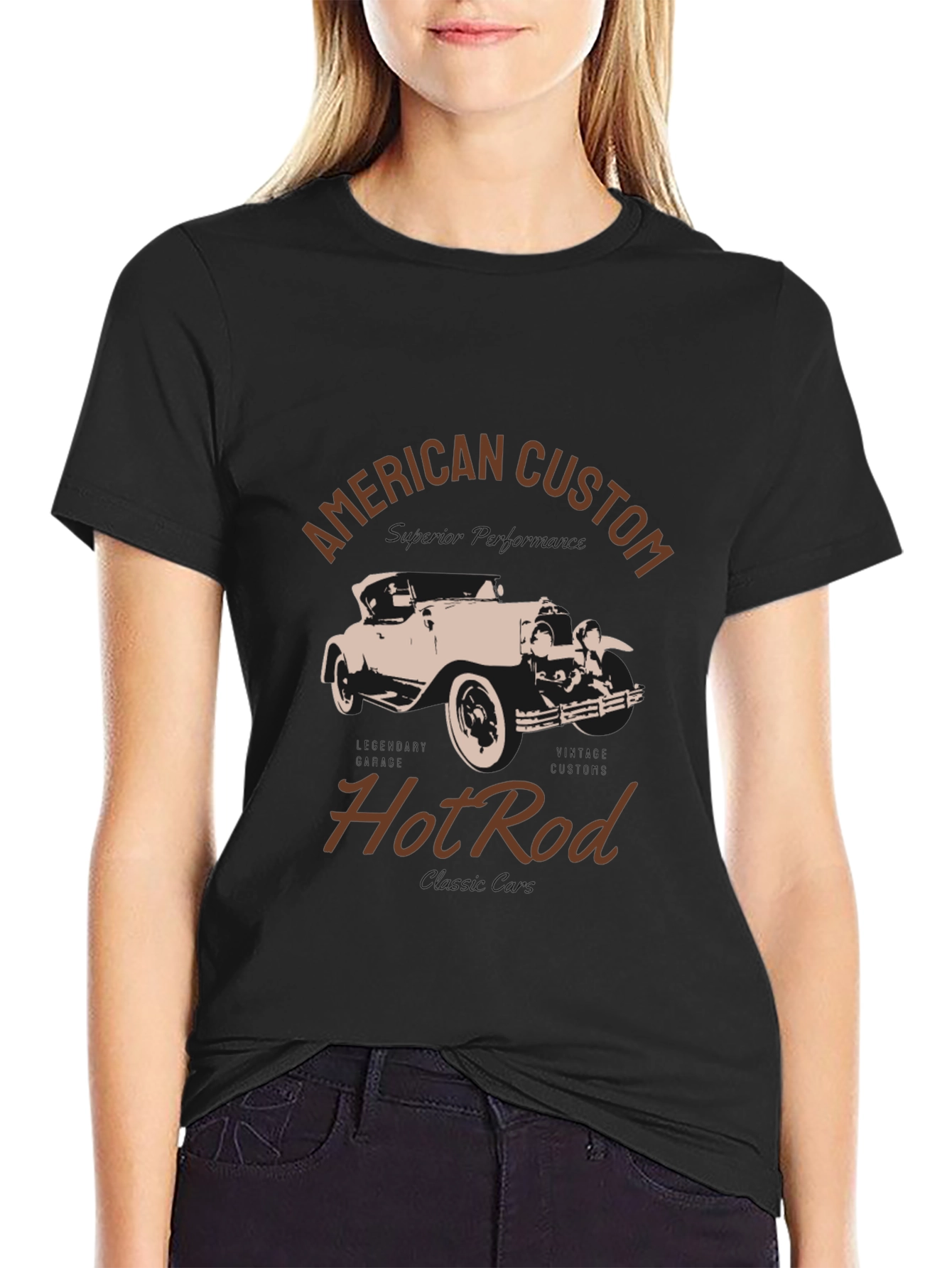 American Custom Hot Rod Graphic T-Shirt