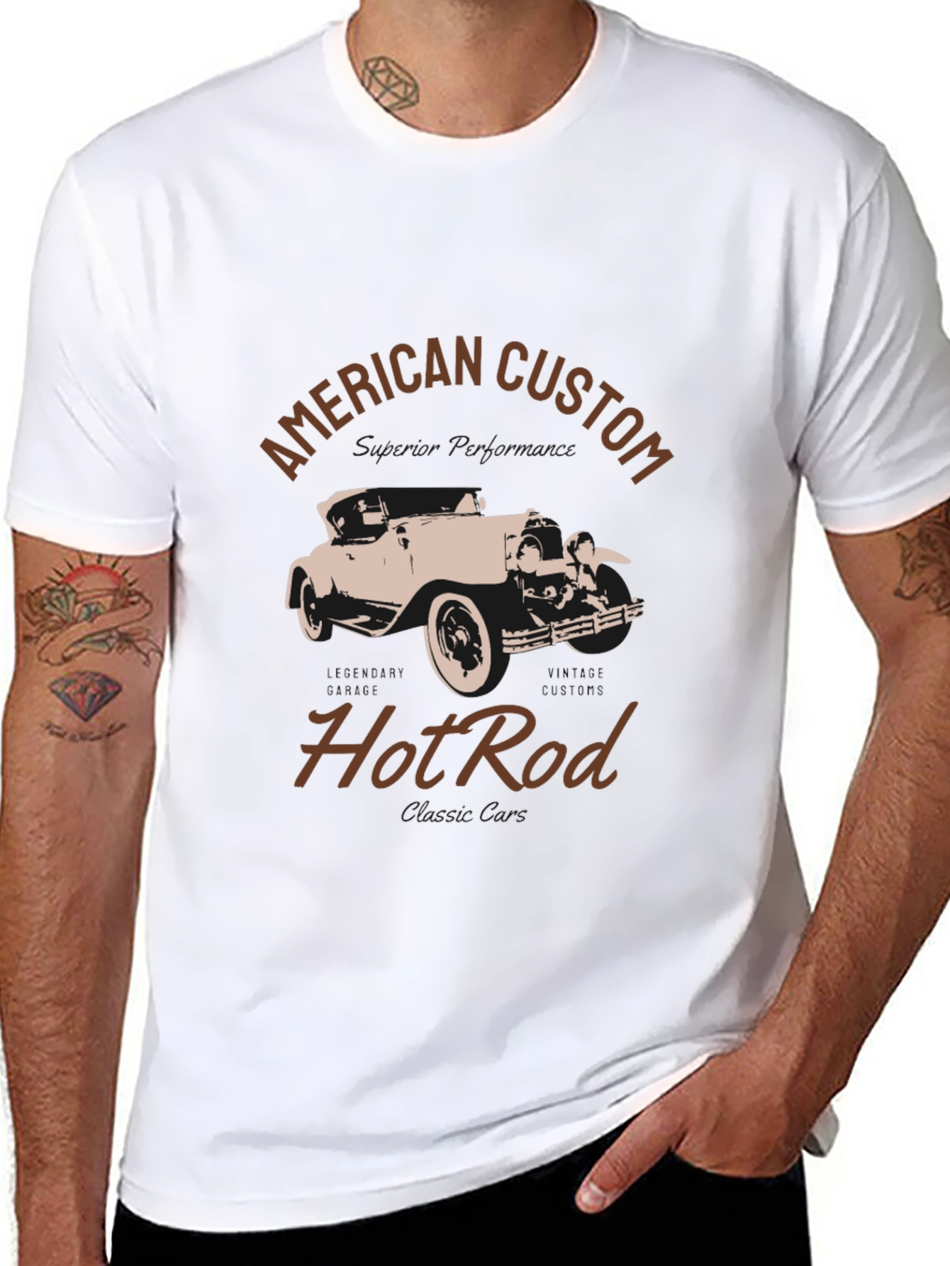 American Custom Hot Rod Graphic T-Shirt
