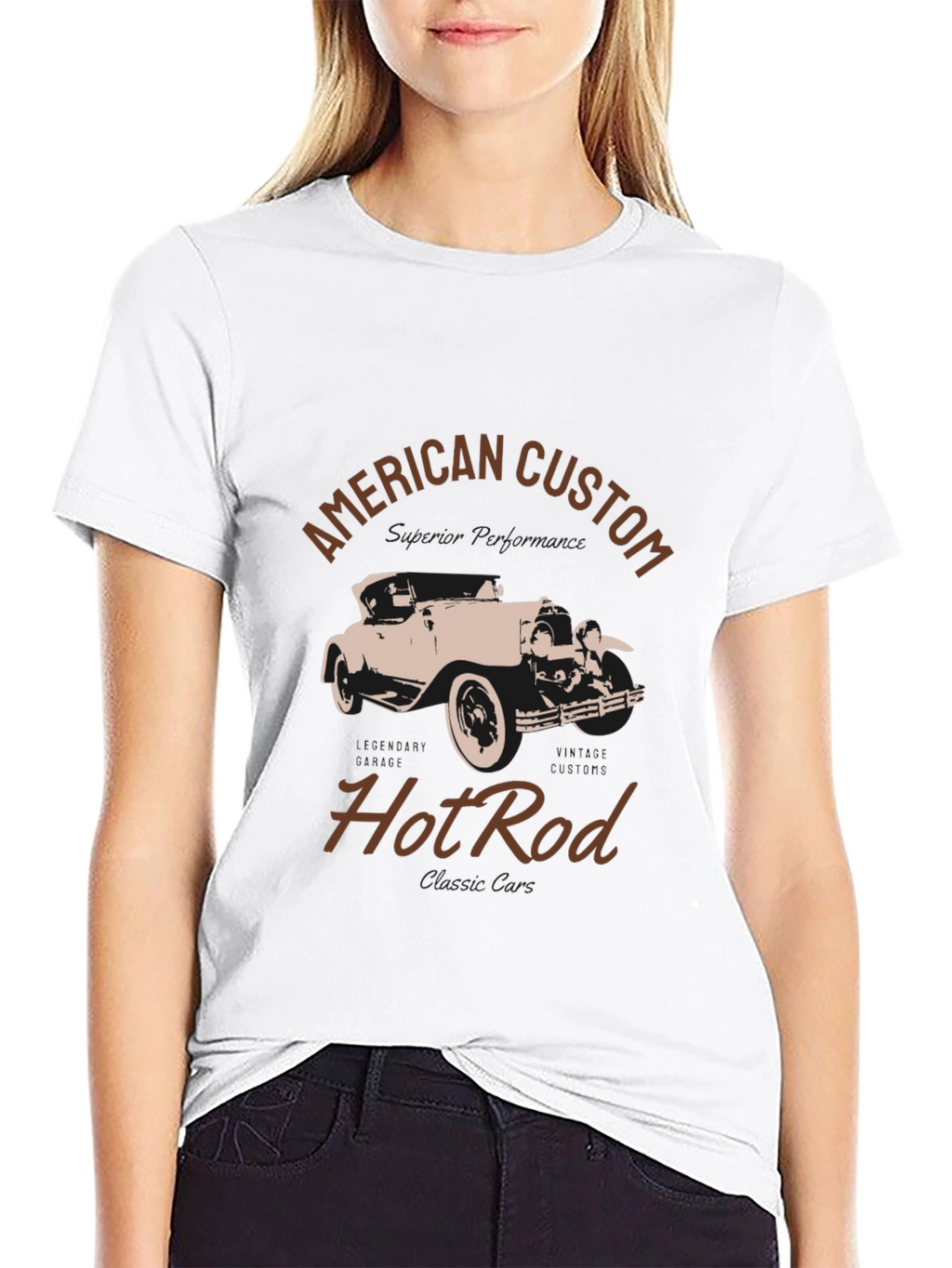 American Custom Hot Rod Graphic T-Shirt