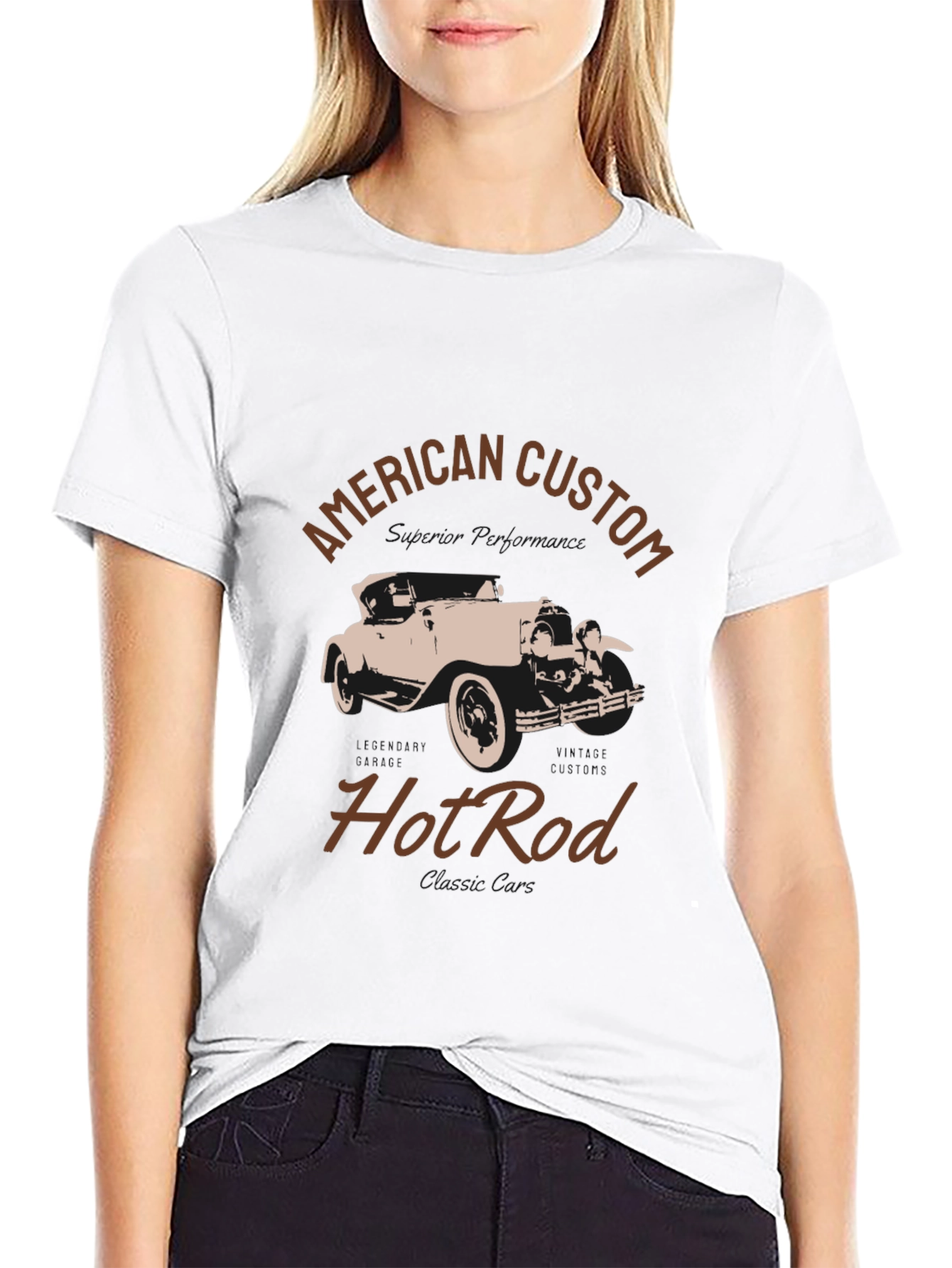 American Custom Hot Rod Graphic T-Shirt