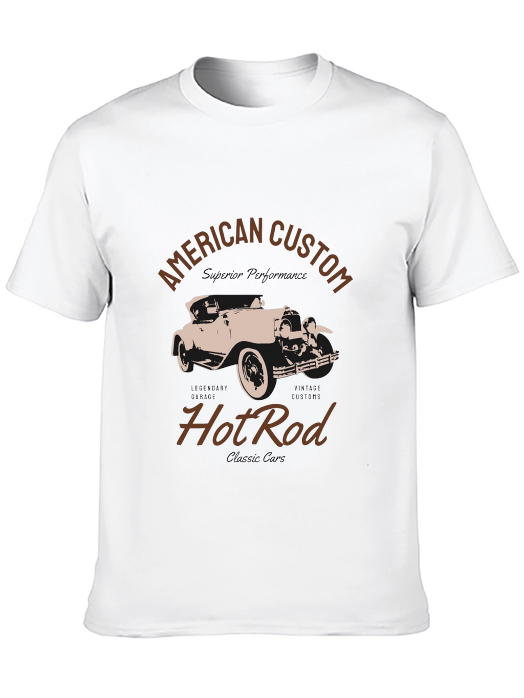 American Custom Hot Rod Graphic T-Shirt