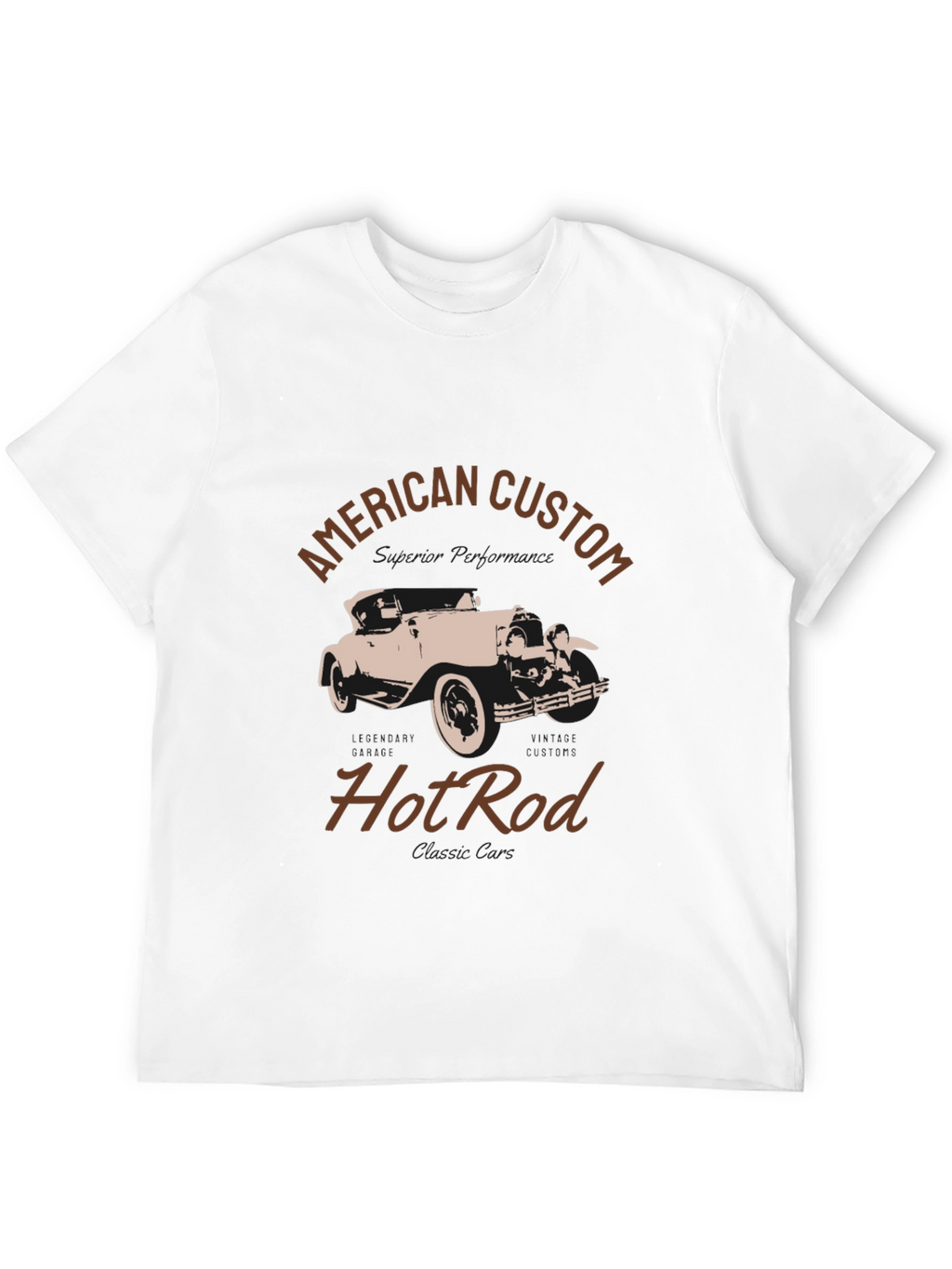 American Custom Hot Rod Graphic T-Shirt