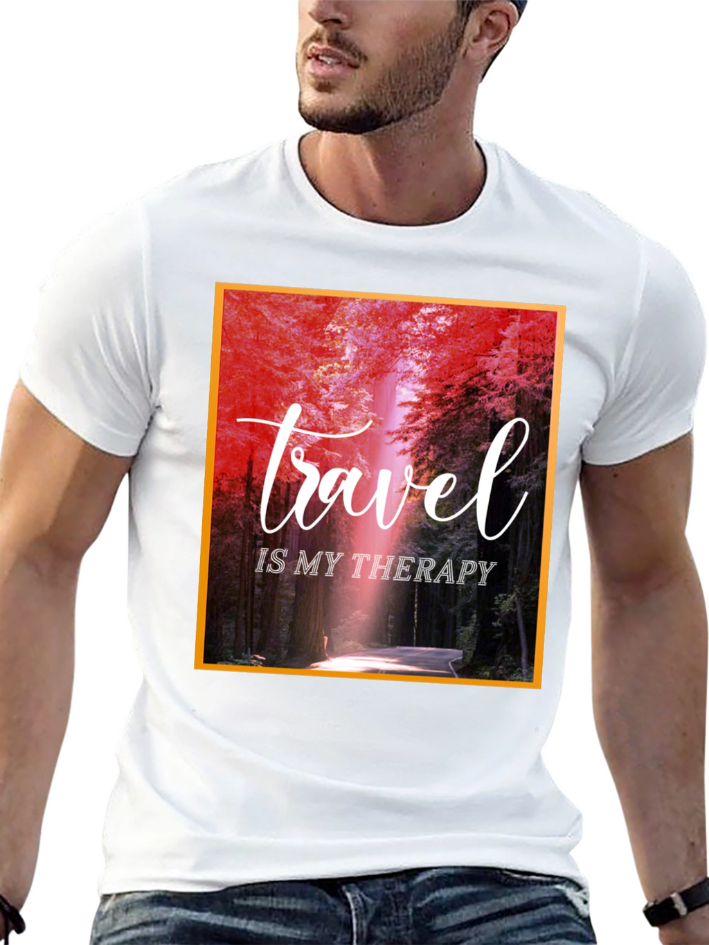 Travel Is My Therapy Graphic T-Shirt