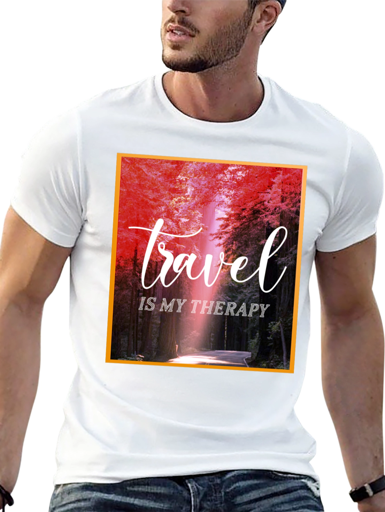 Travel Is My Therapy Graphic T-Shirt