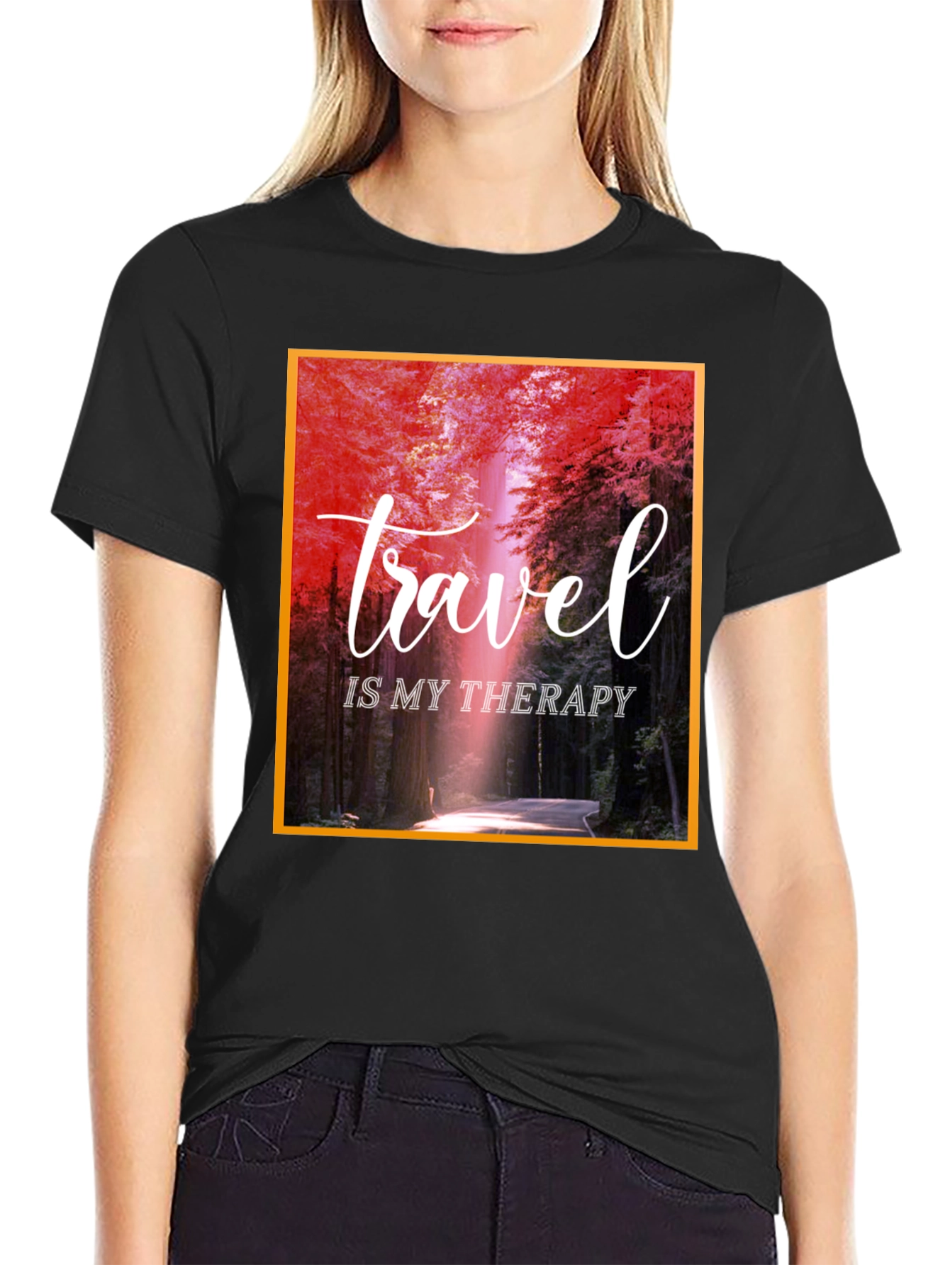 Travel Is My Therapy Graphic T-Shirt
