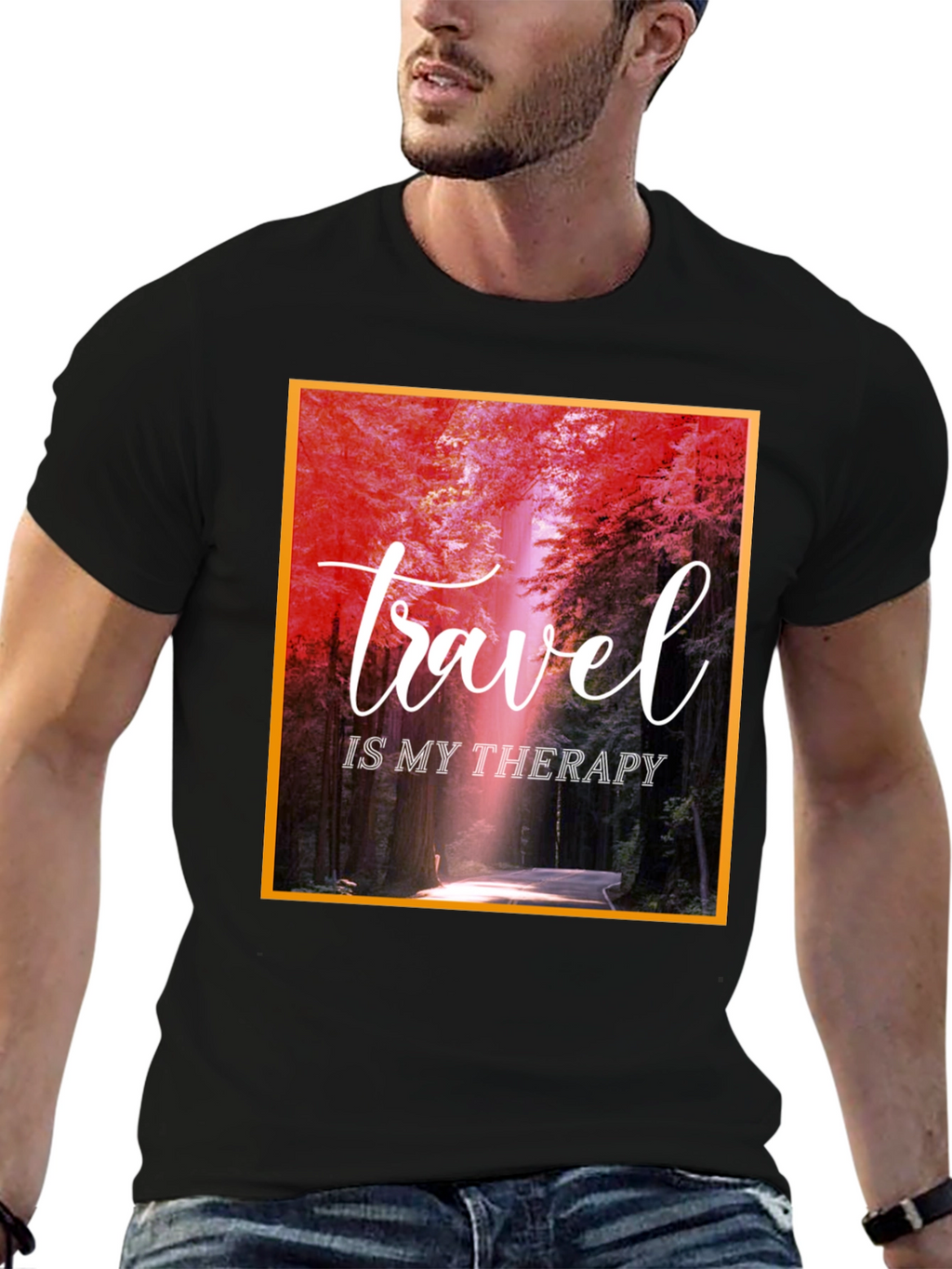 Travel Is My Therapy Graphic T-Shirt