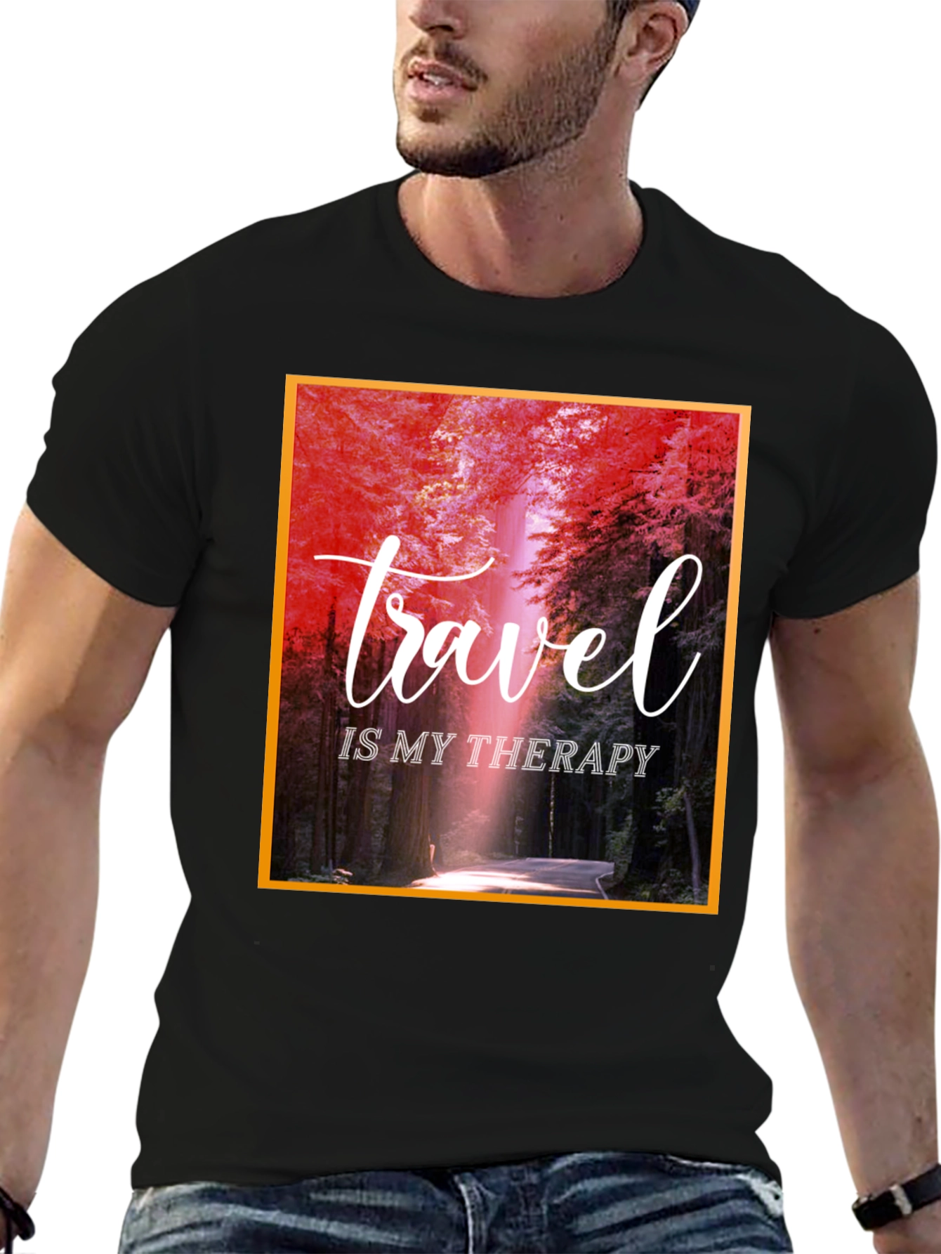 Travel Is My Therapy Graphic T-Shirt