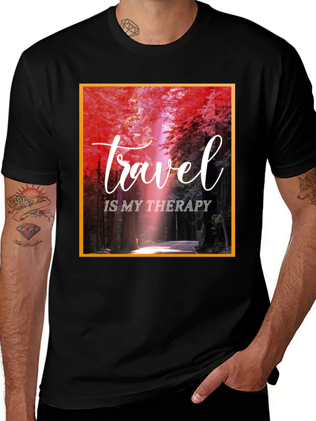 Travel Is My Therapy Graphic T-Shirt