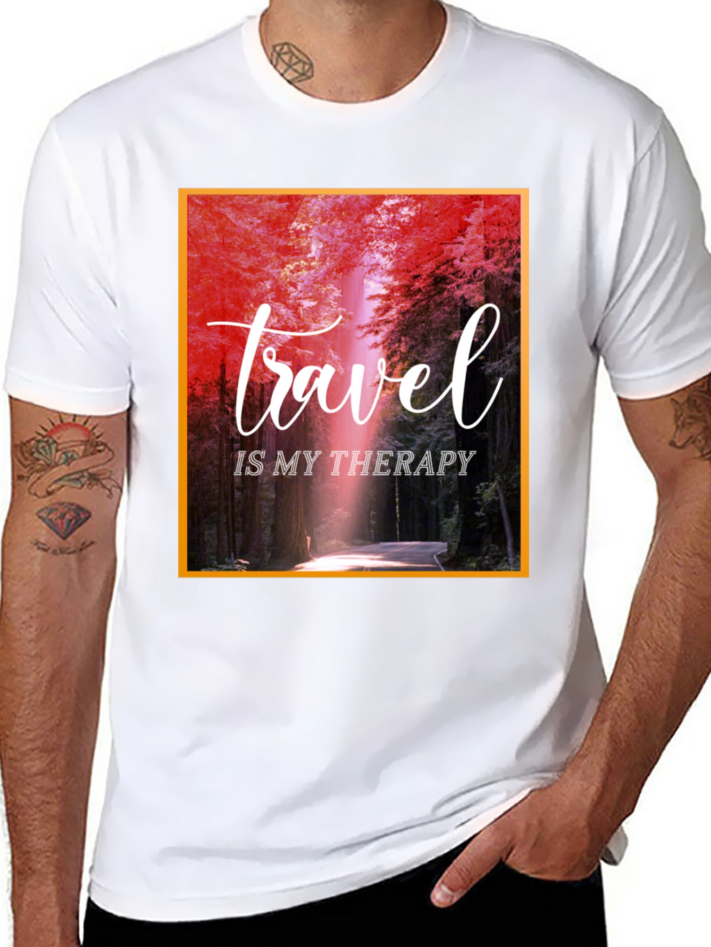 Travel Is My Therapy Graphic T-Shirt