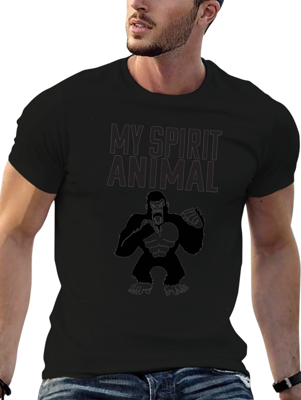 My Spirit Animal Gorilla Graphic T-Shirt