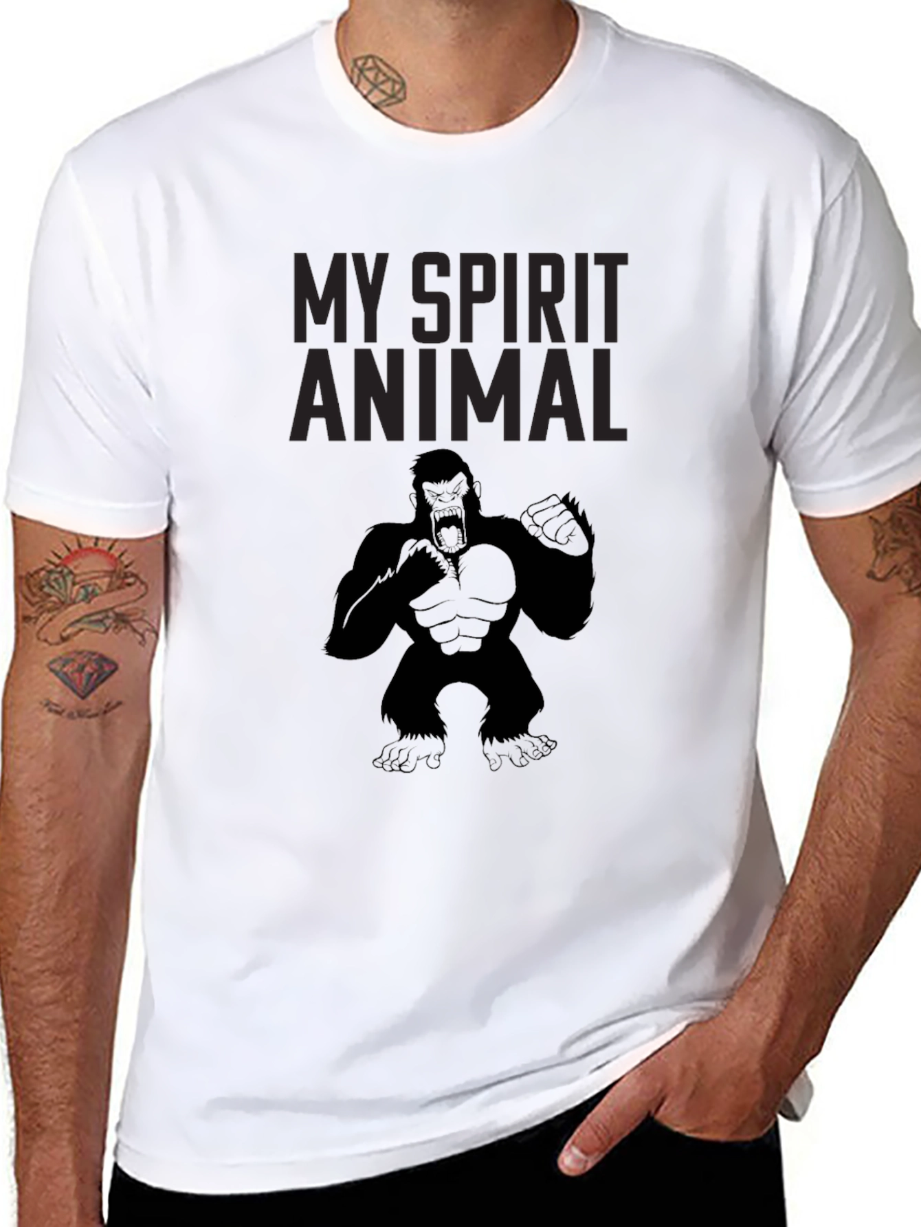 My Spirit Animal Gorilla Graphic T-Shirt