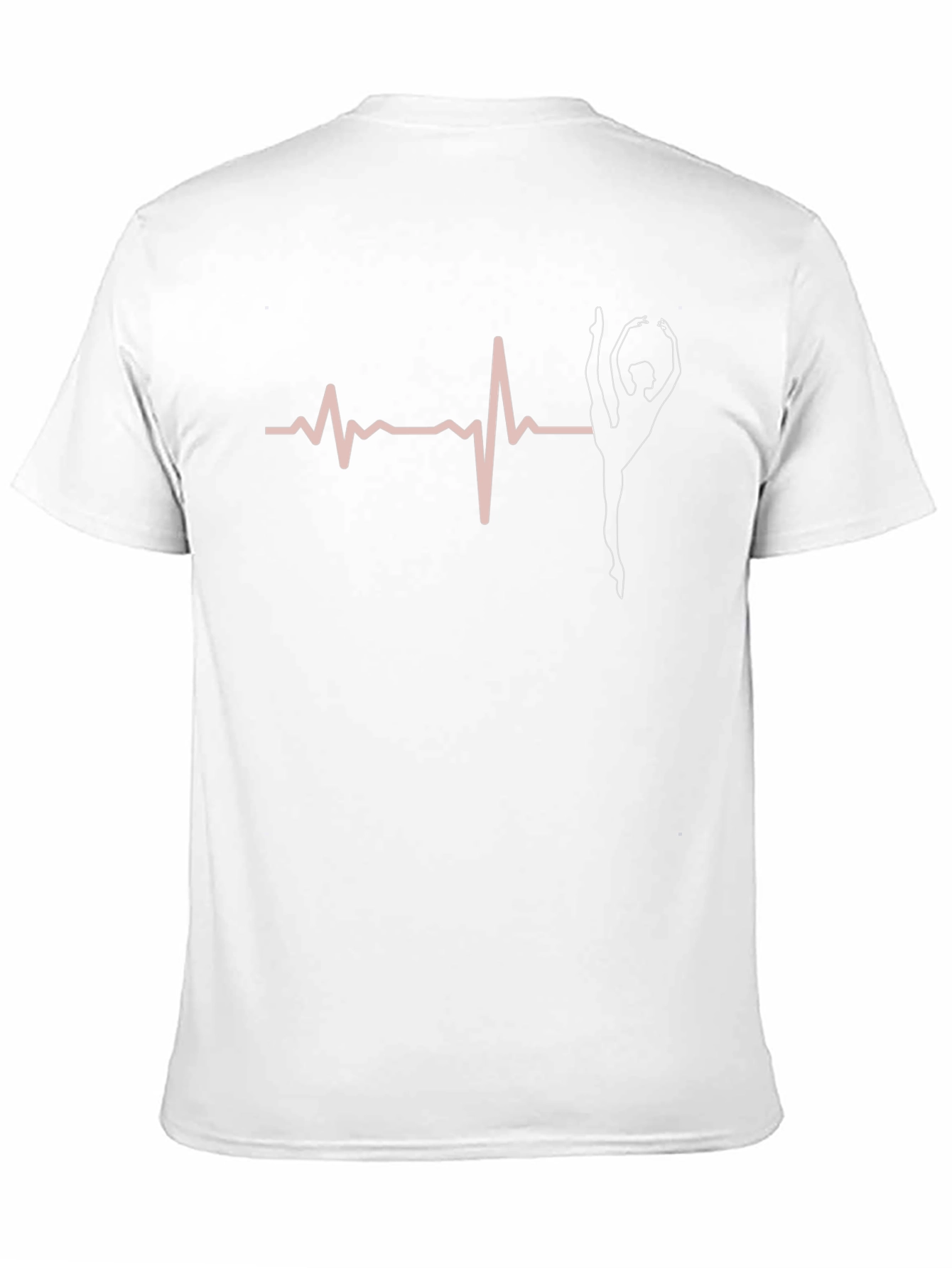 Gymnast Heartbeat T-Shirt - Black Cotton Tee