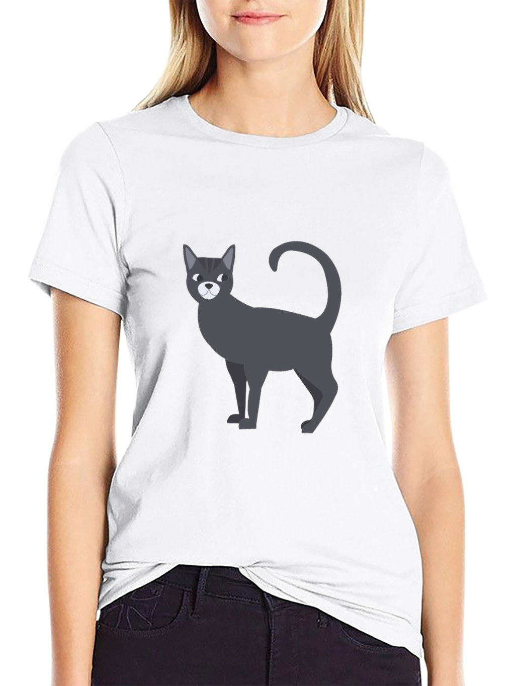 Cool Cat Graphic T-Shirt - Mens Black Tee